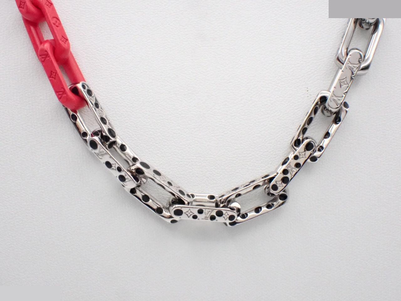 Collier LV Monogram Chain Infinity Dot Necklace