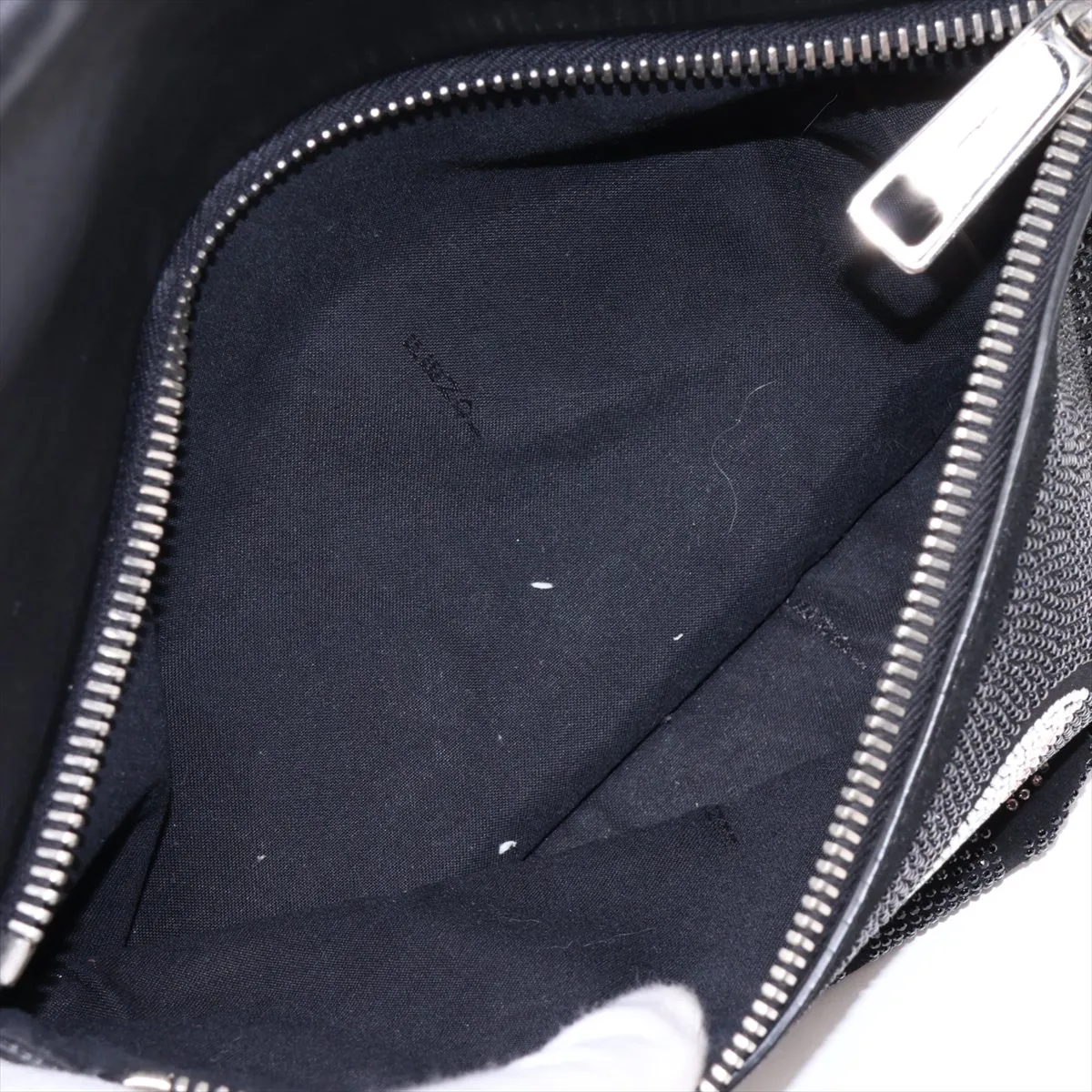 Leather x Rhinestone Backpack/Rucksack, Black 7VZ012 — view 9