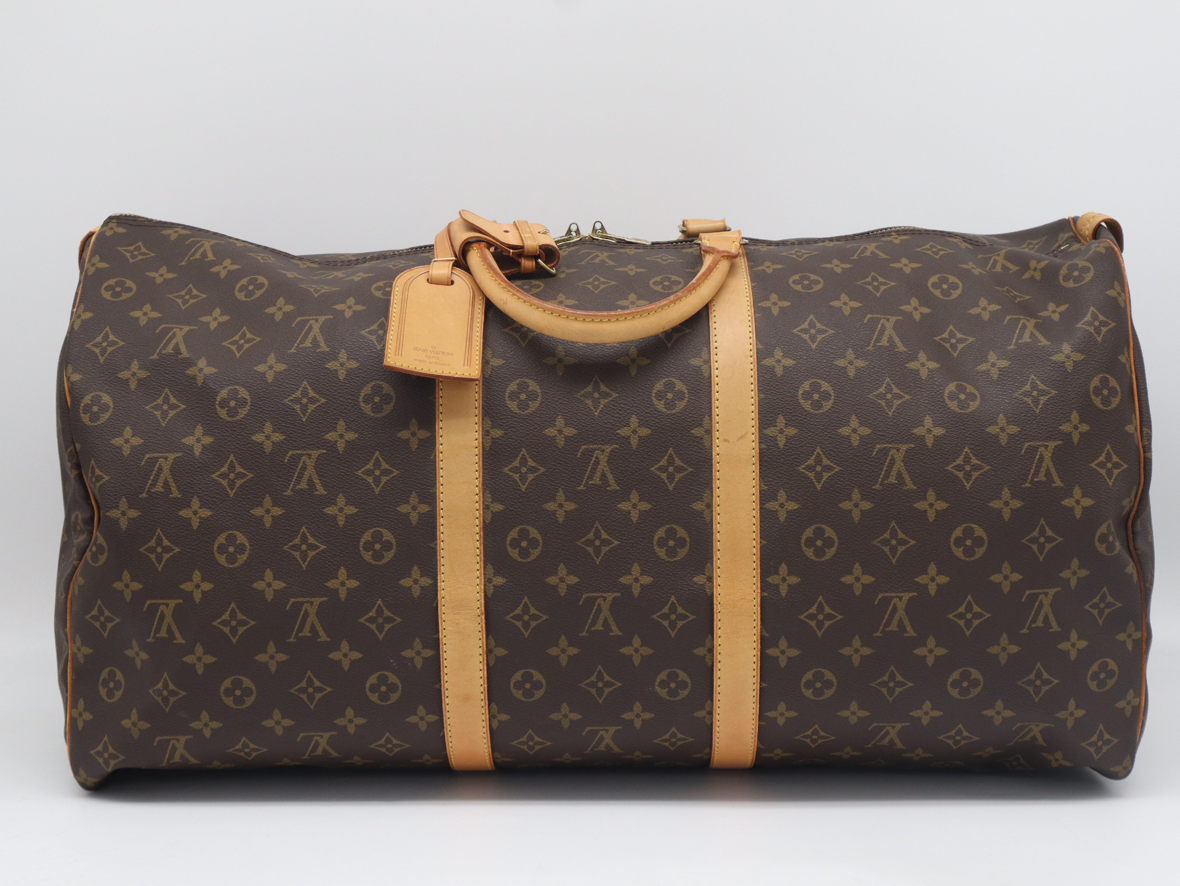 M41422 Monogram Keepall 60 Boston Bag with Name Tag and Handle — view 2