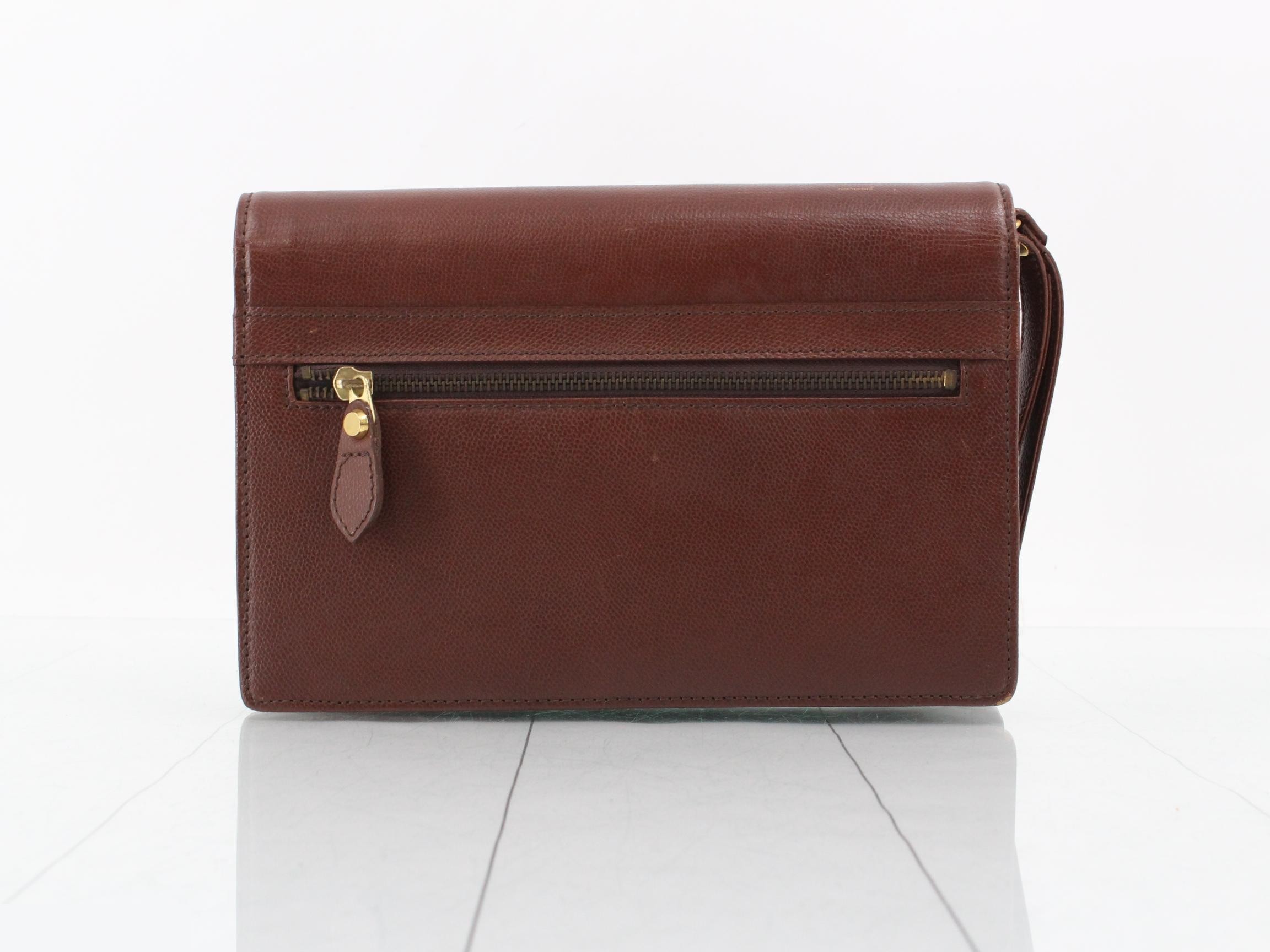 Clutch bag, brown — view 2