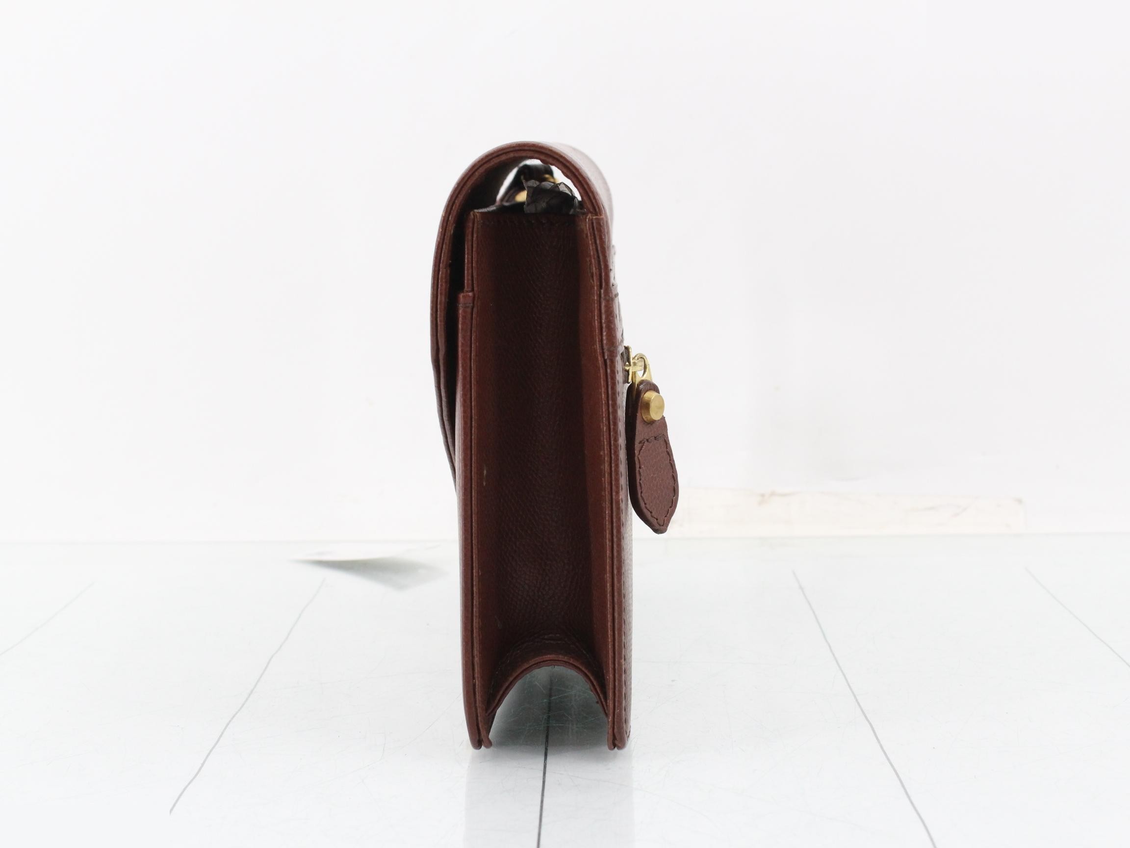 Clutch bag, brown — view 3