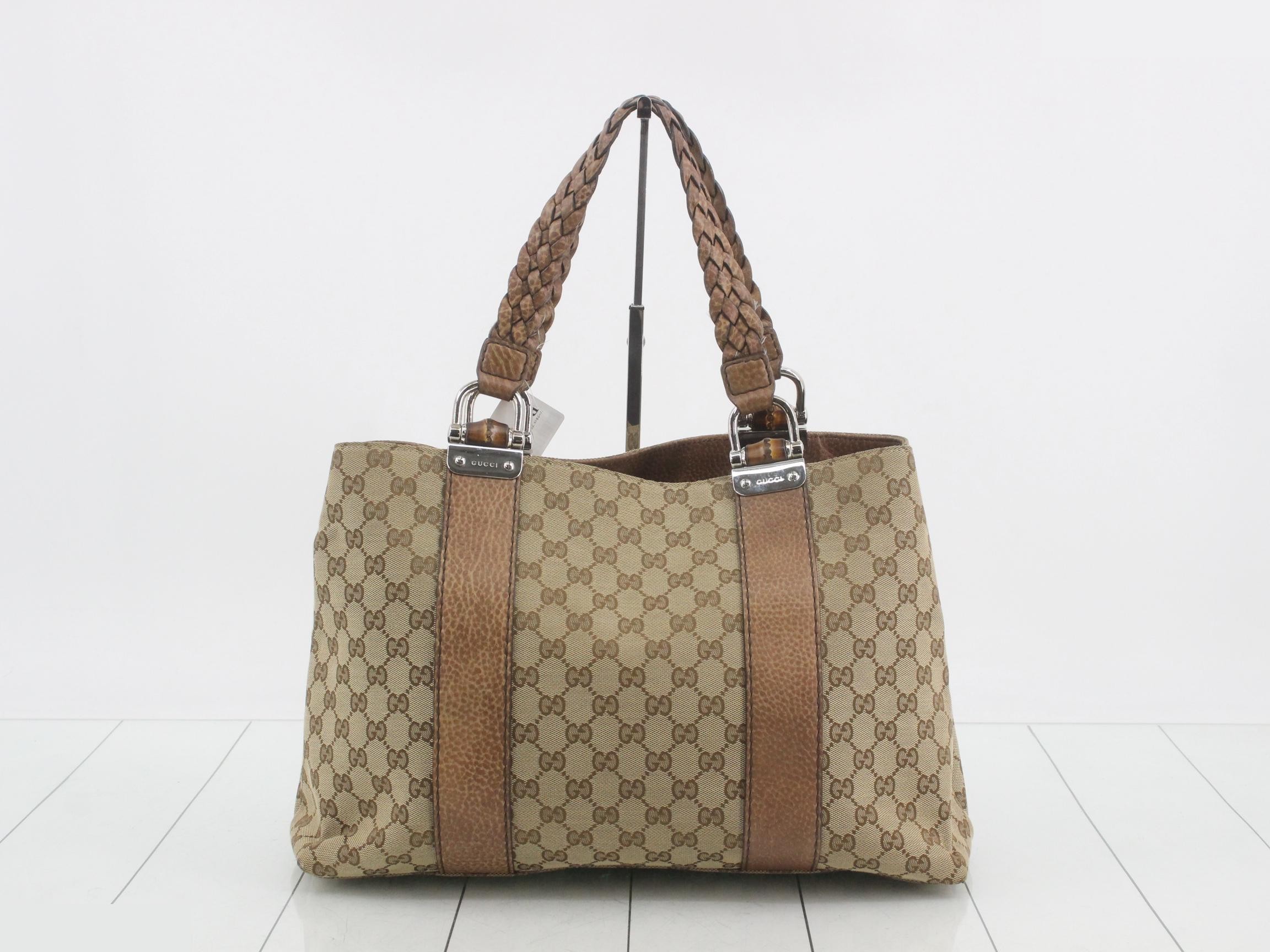 GG Canvas Bamboo Libeccio Tote Bag