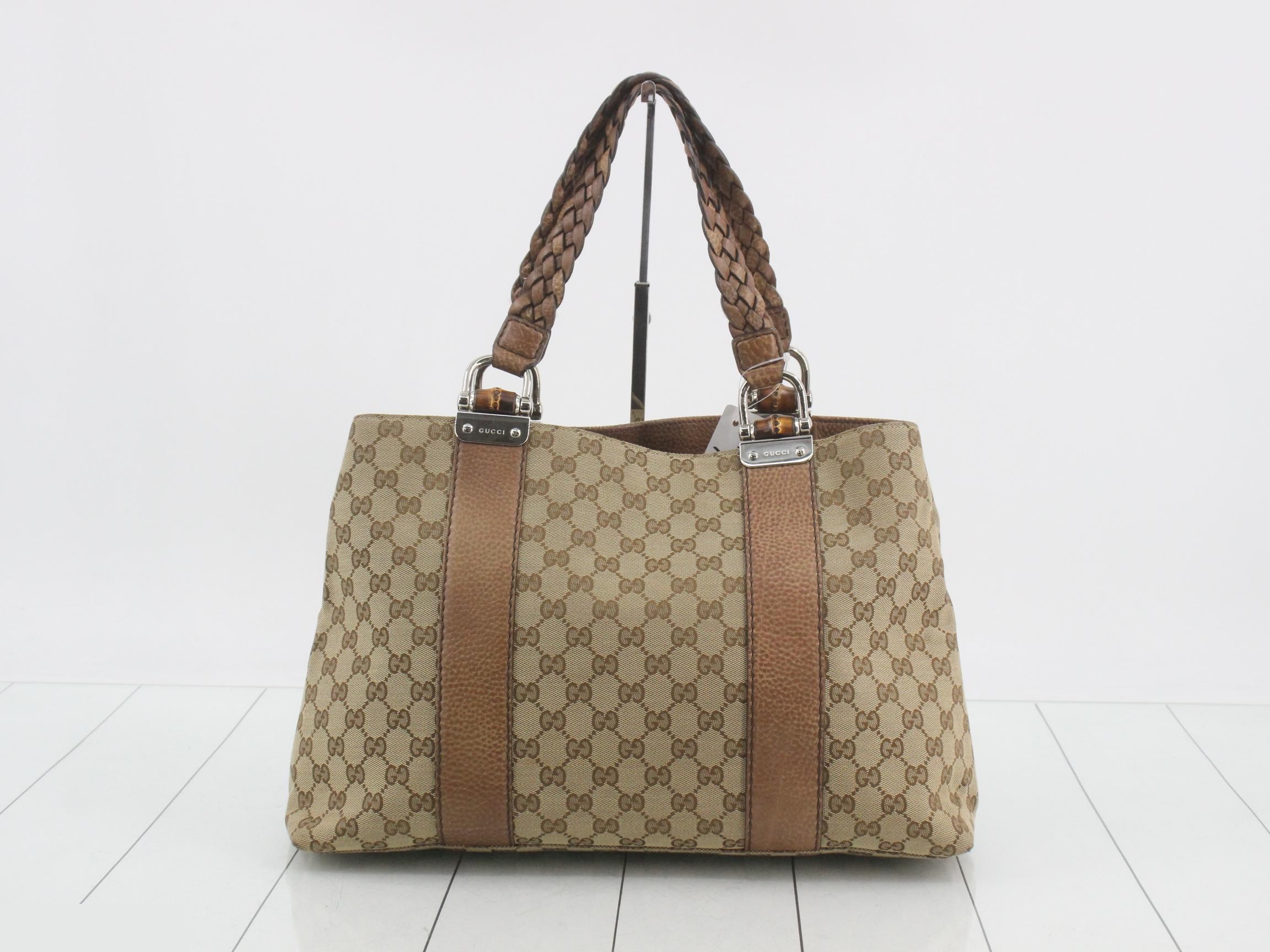 GG Canvas Bamboo Libeccio Tote Bag — view 2