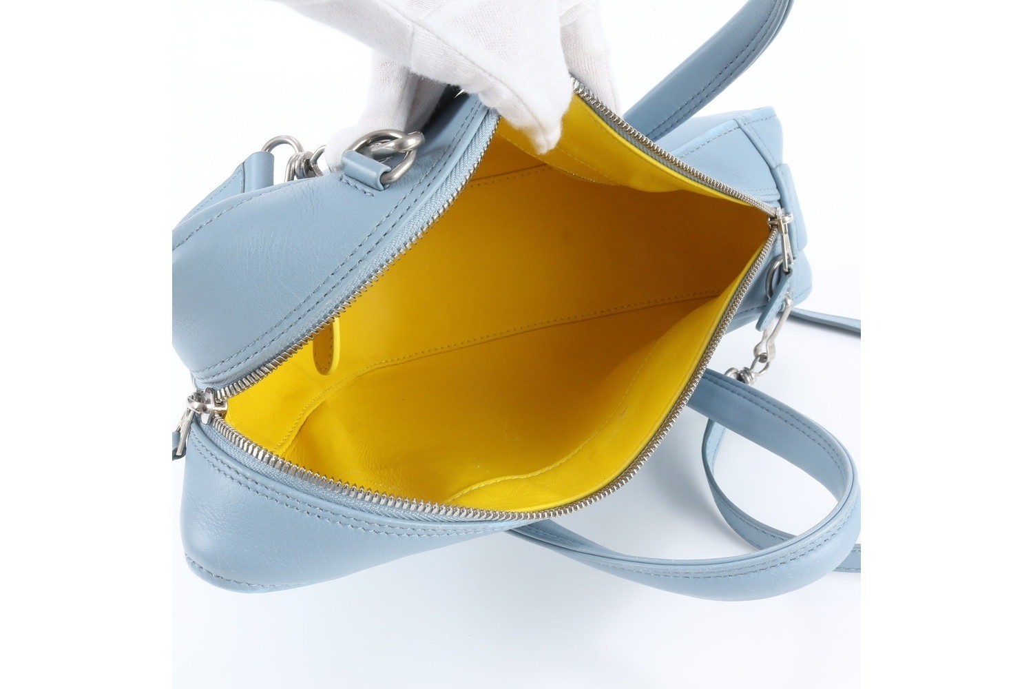 Triangle Duffle Leather 2-Way Shoulder Bag — view 8
