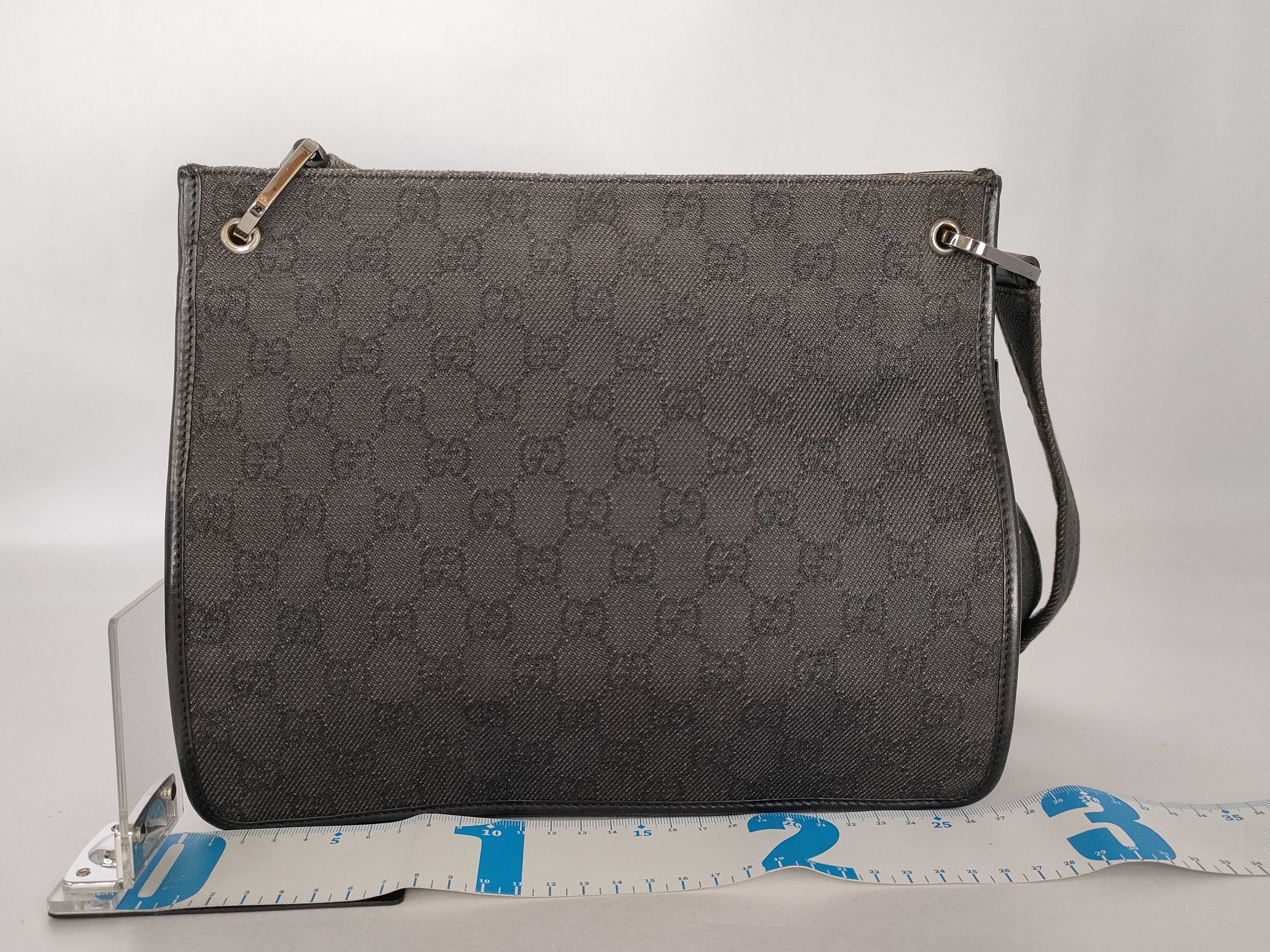 GG Canvas Shoulder Bag (Black) with Dust Bag — view 2