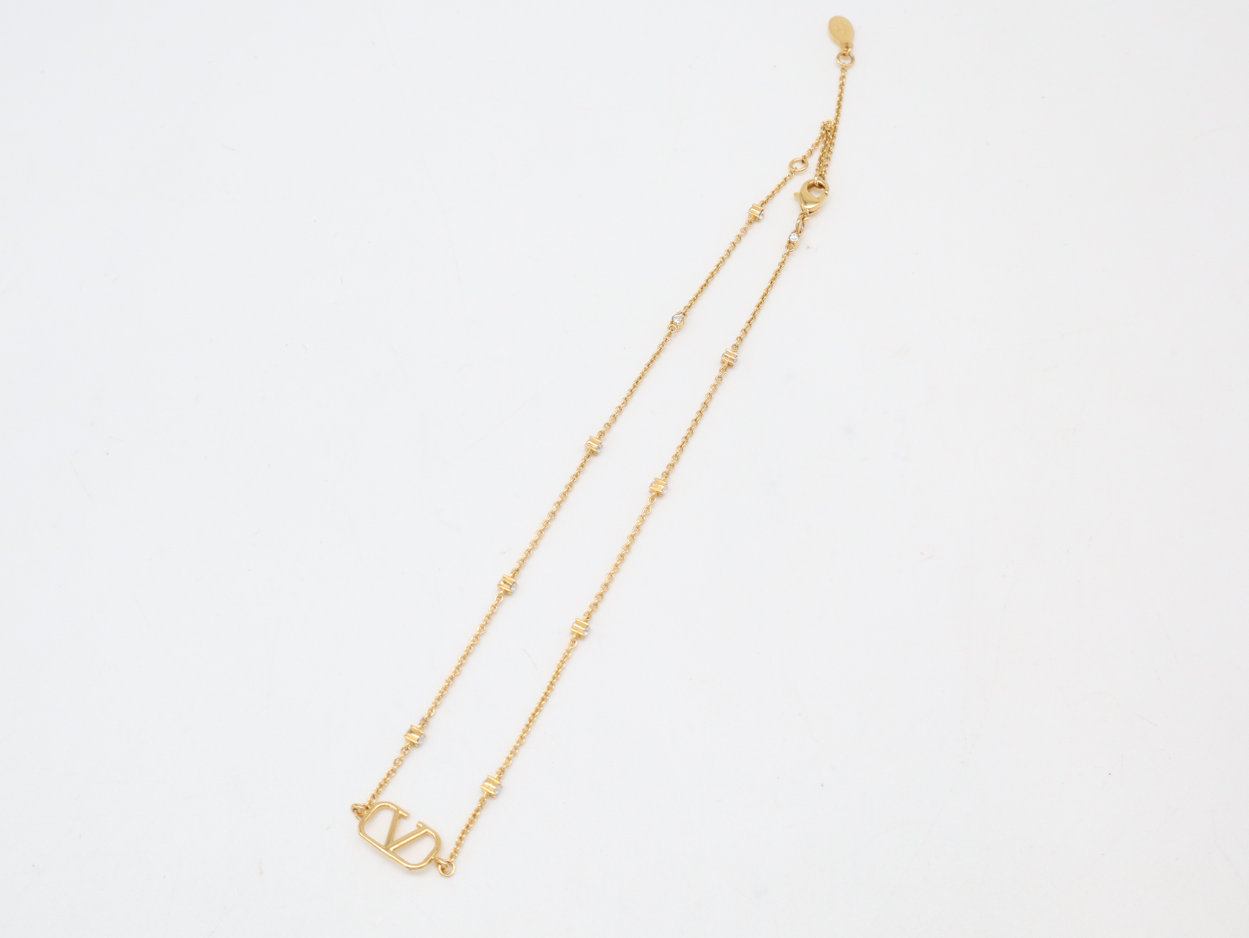 GP x Rhinestone Signature Necklace, 4.4g, with box and storage bag. — view 5
