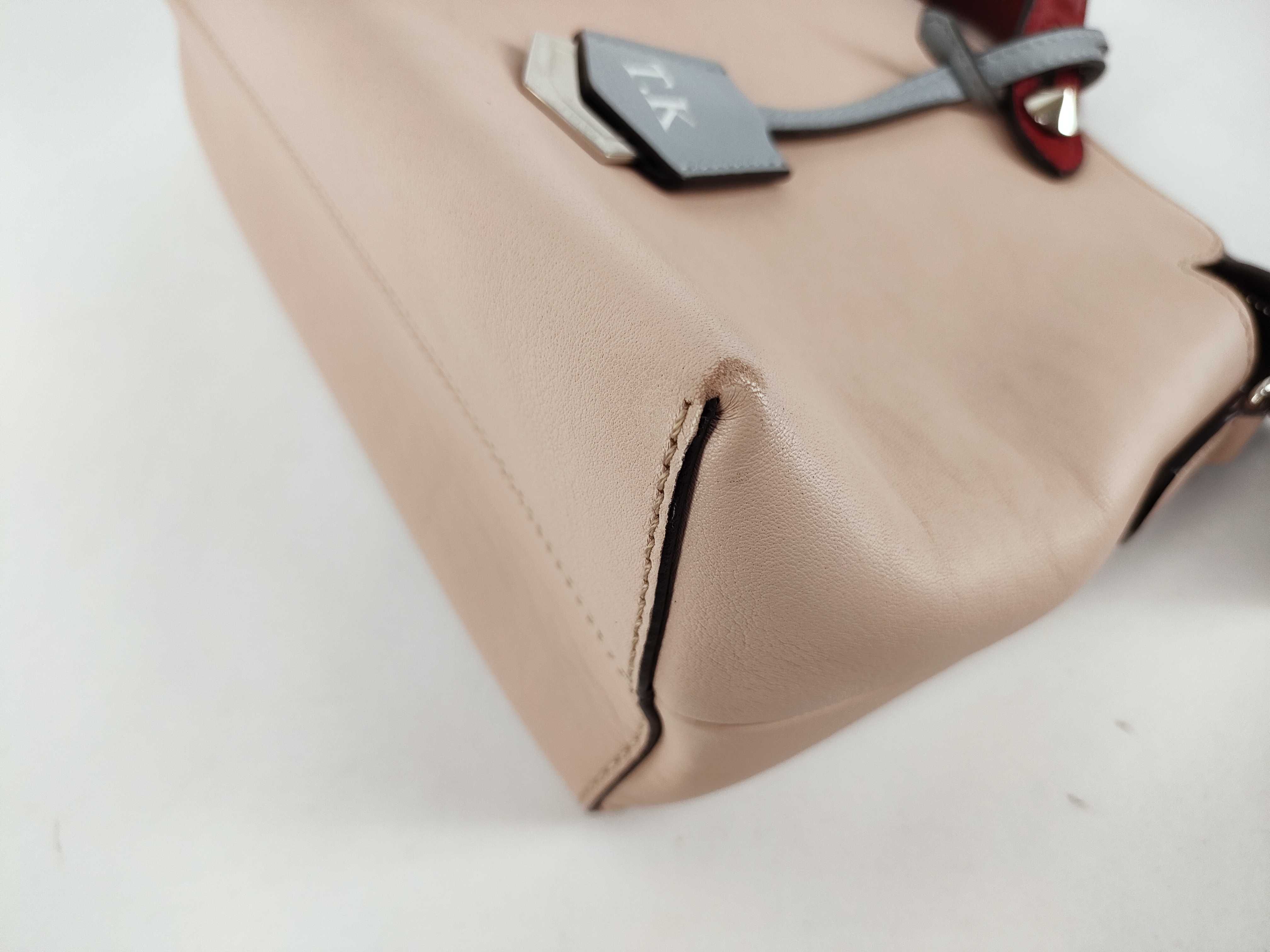 bag, Fendi By The Way, pink, red, and light blue handbag — view 6