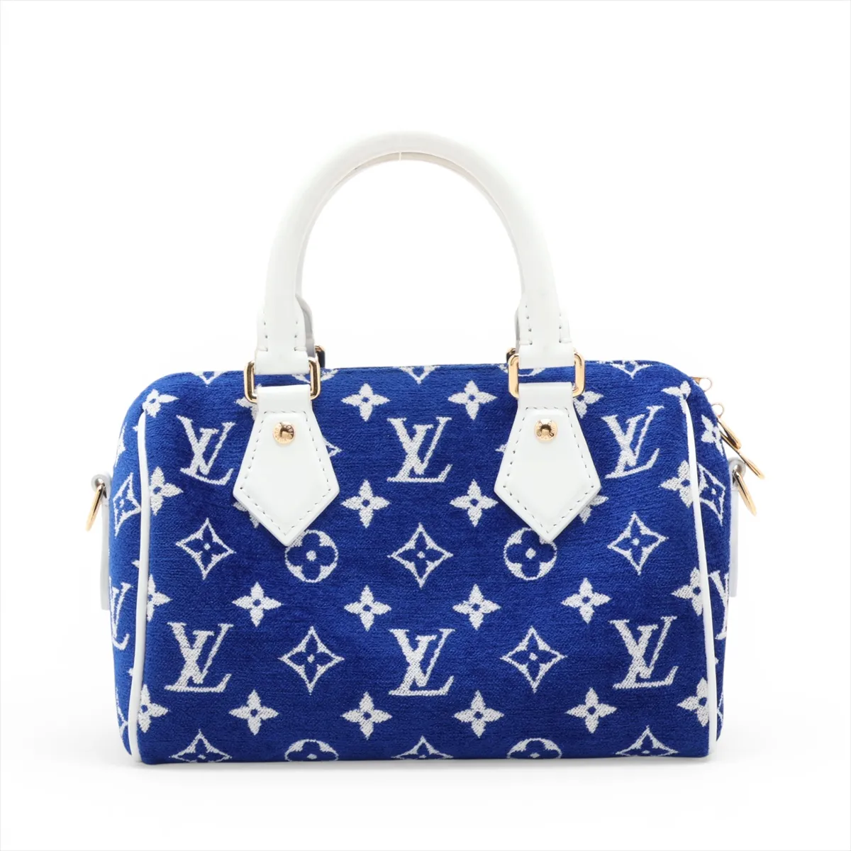 Monogram Jacquard Velvet Speedy Bandoulière 20 M20751 (Serial Number Unknown) Blue — view 2