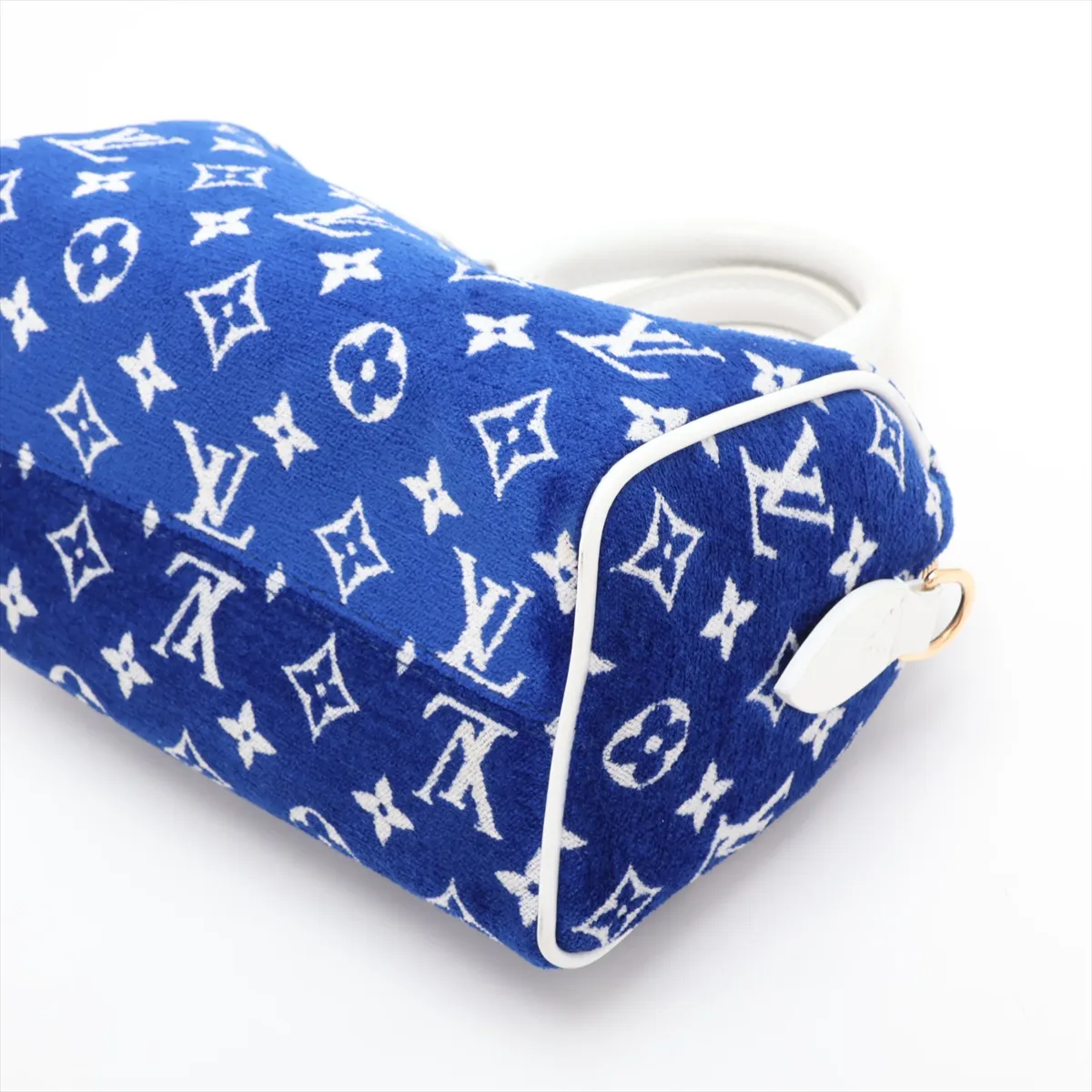 Monogram Jacquard Velvet Speedy Bandoulière 20 M20751 (Serial Number Unknown) Blue — view 3