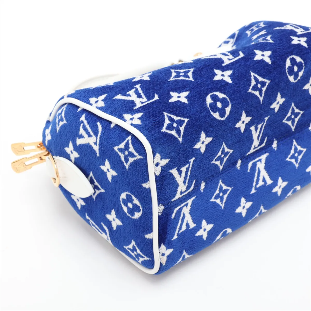 Monogram Jacquard Velvet Speedy Bandoulière 20 M20751 (Serial Number Unknown) Blue — view 4