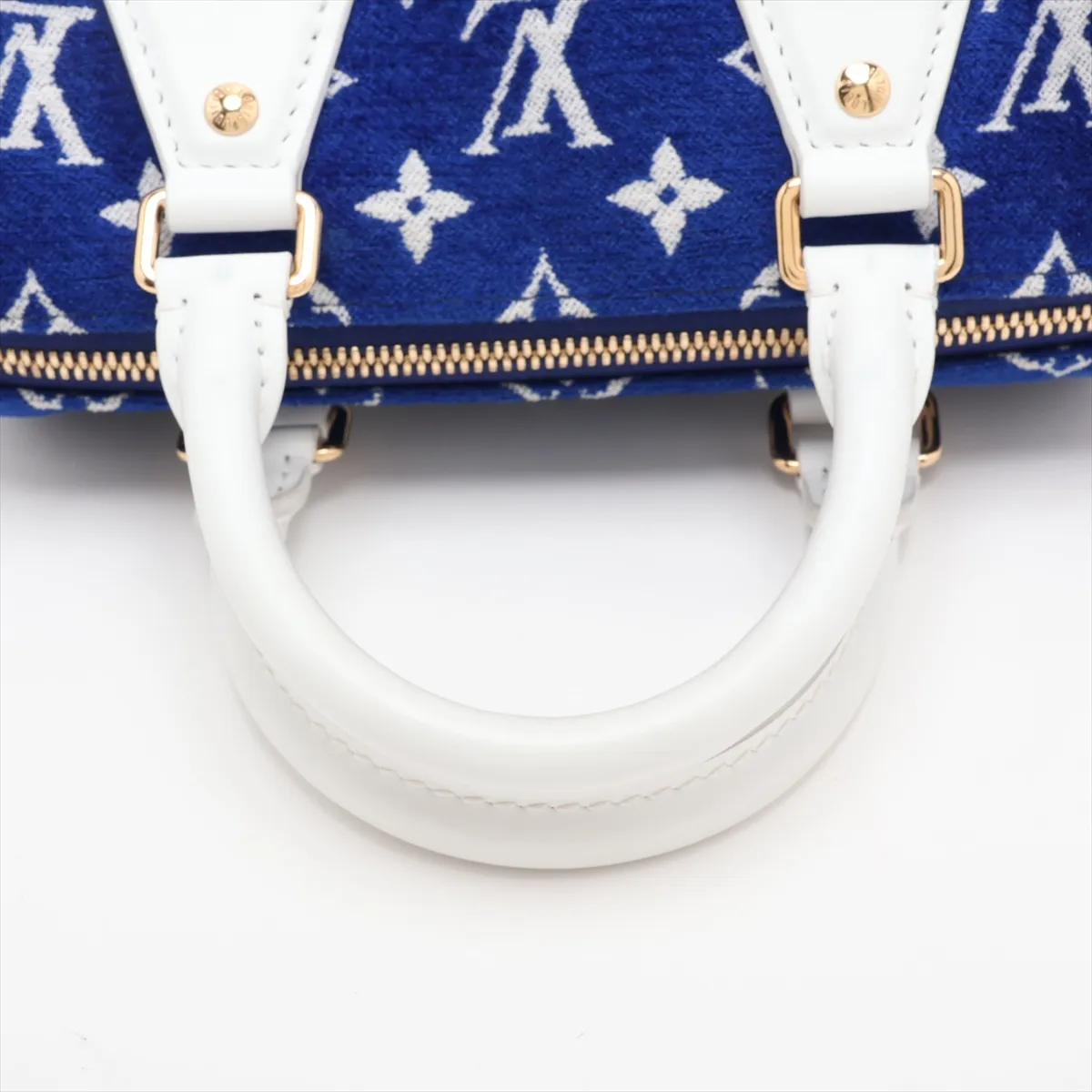 Monogram Jacquard Velvet Speedy Bandoulière 20 M20751 (Serial Number Unknown) Blue — view 5