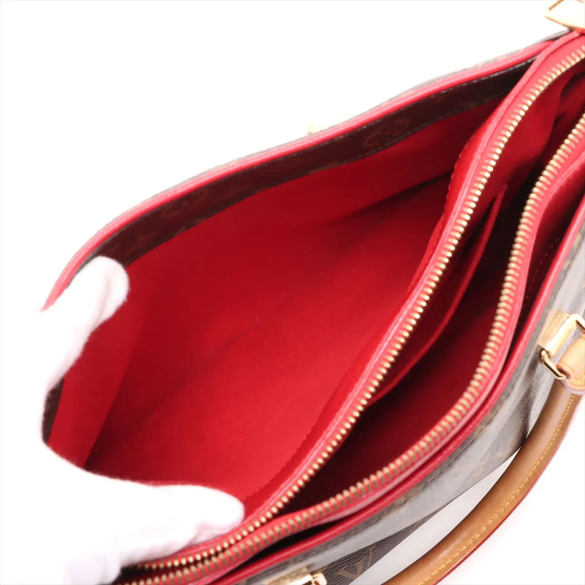 Monogram Pallas M41175 CA4194 Brown x Red — view 13