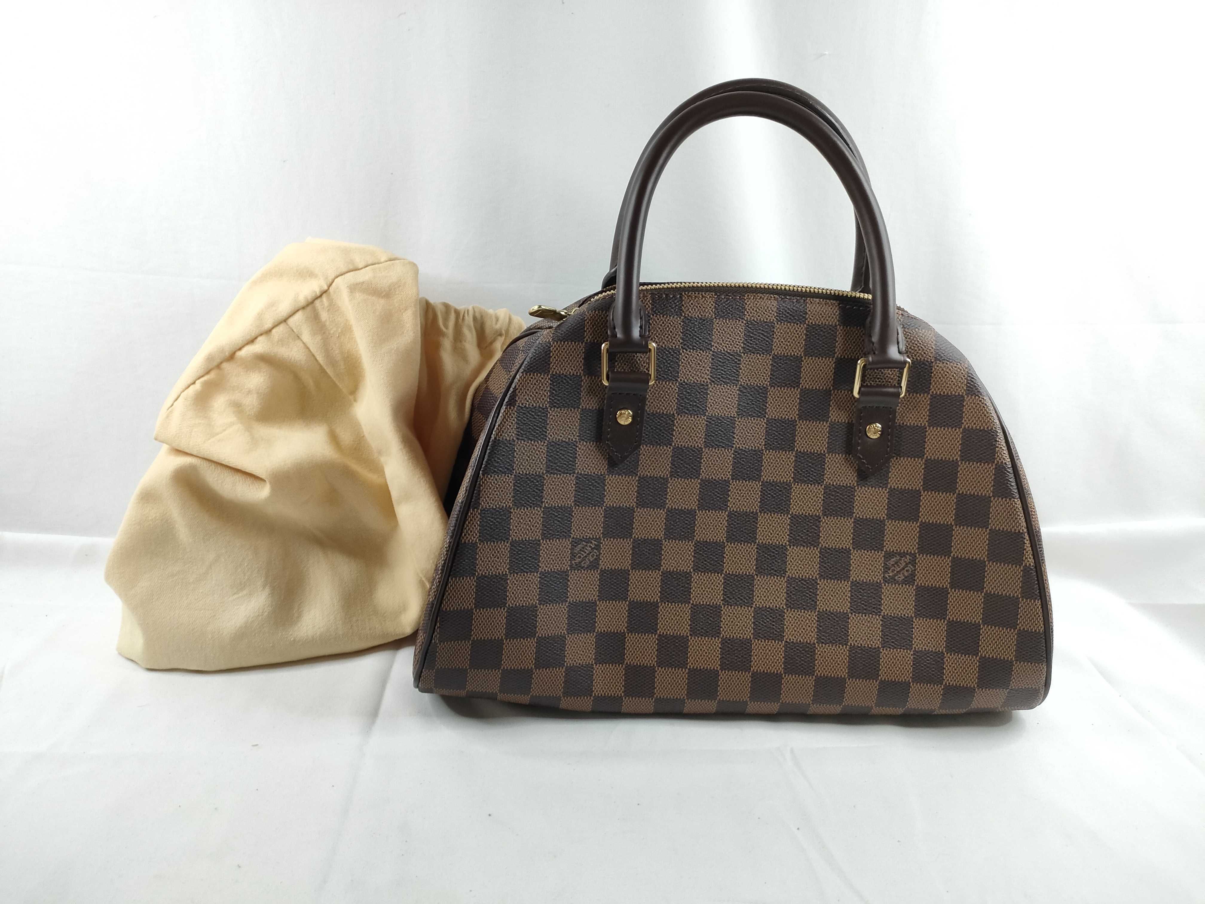 Damier Louis Vuitton Brown Damier Rivera MM N41434 Handbag