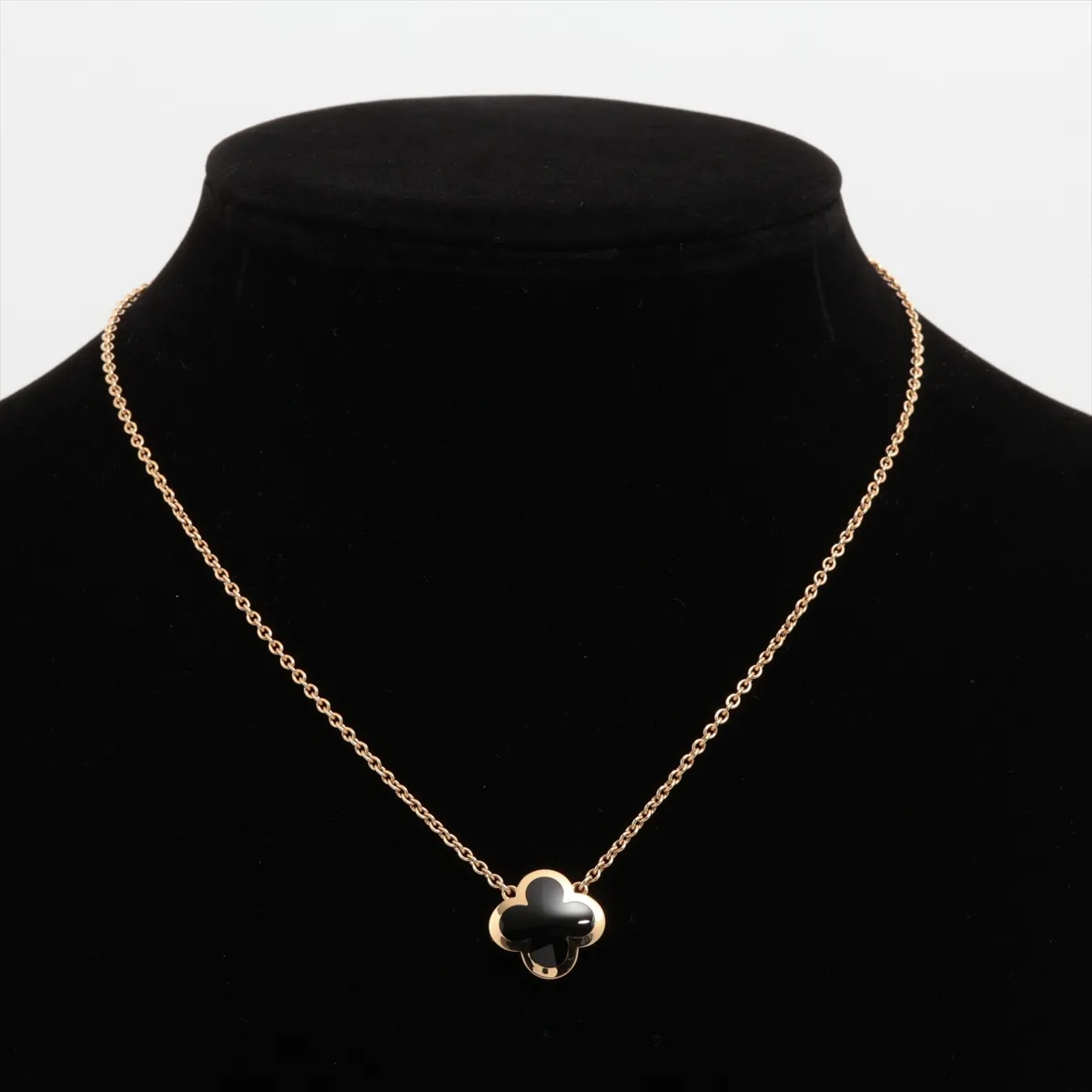 Pure Alhambra Onyx Necklace 750 (Yellow Gold) 8.5g JE004196 — view 5
