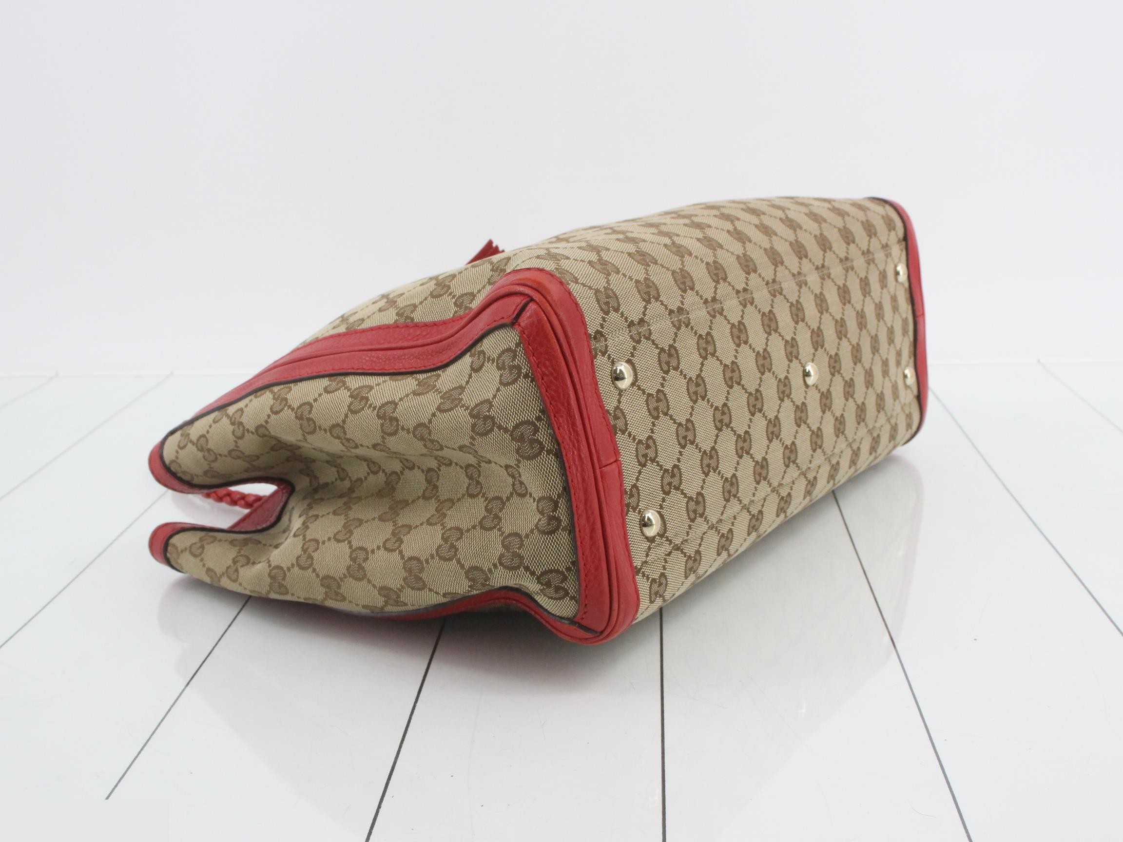 GG Canvas Bamboo Marrakech Shoulder Bag — view 5