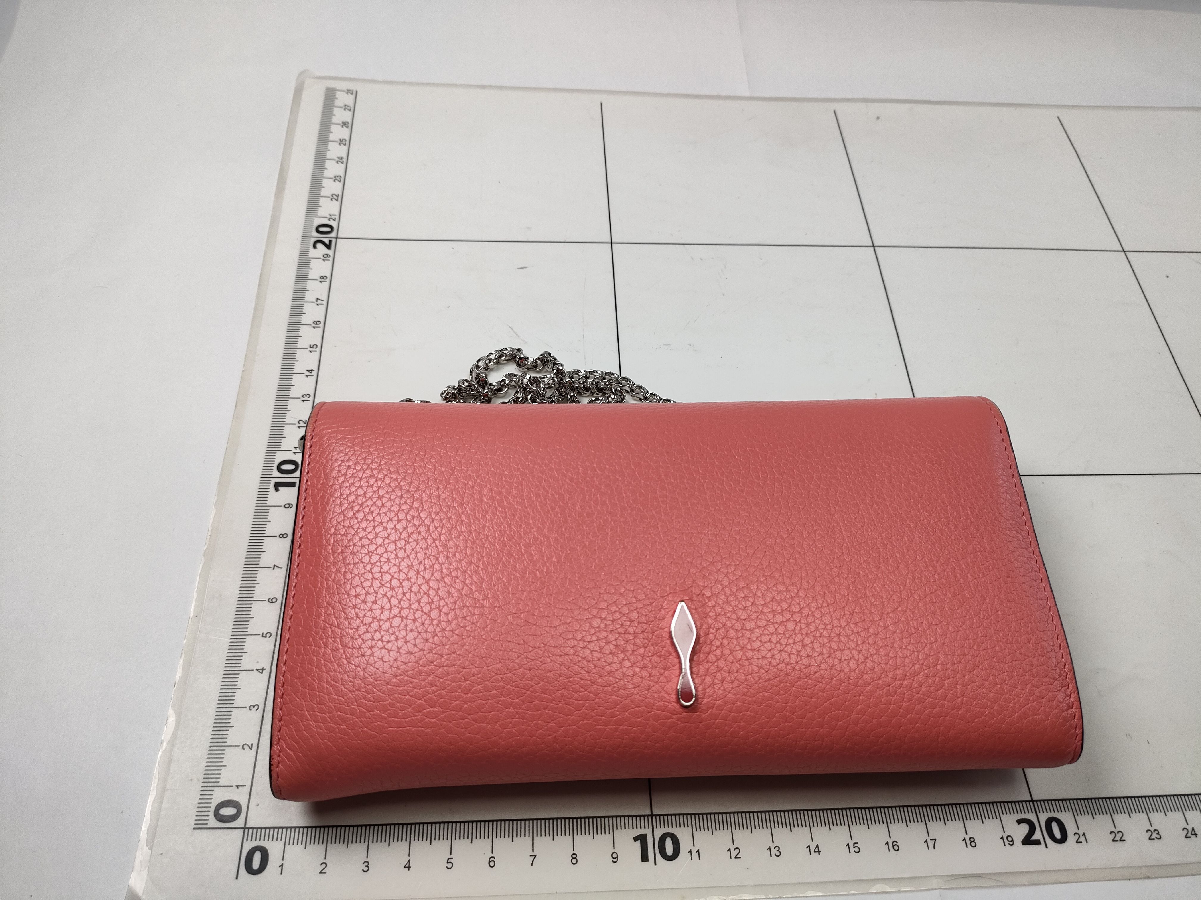 Wallet Chain Leather Pink Wallet — view 2