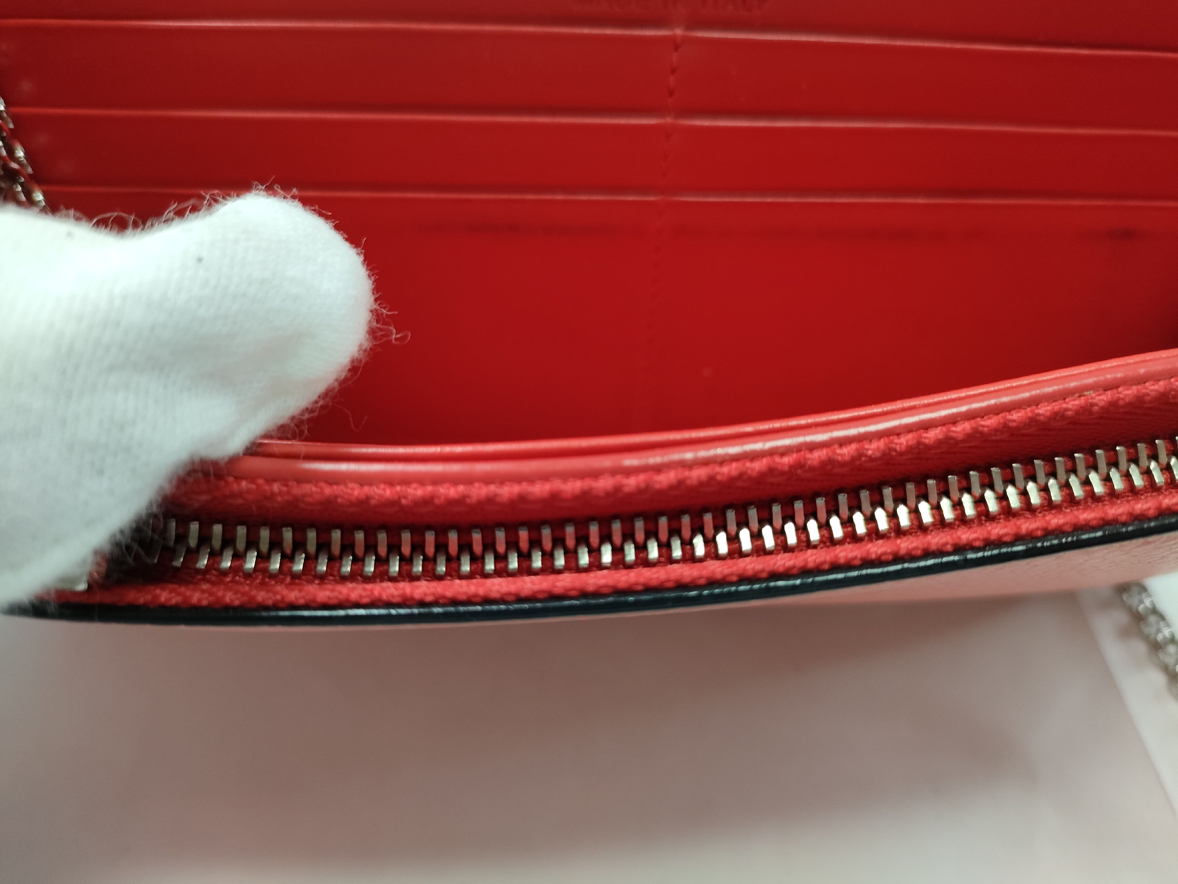 Wallet Chain Leather Pink Wallet — view 13