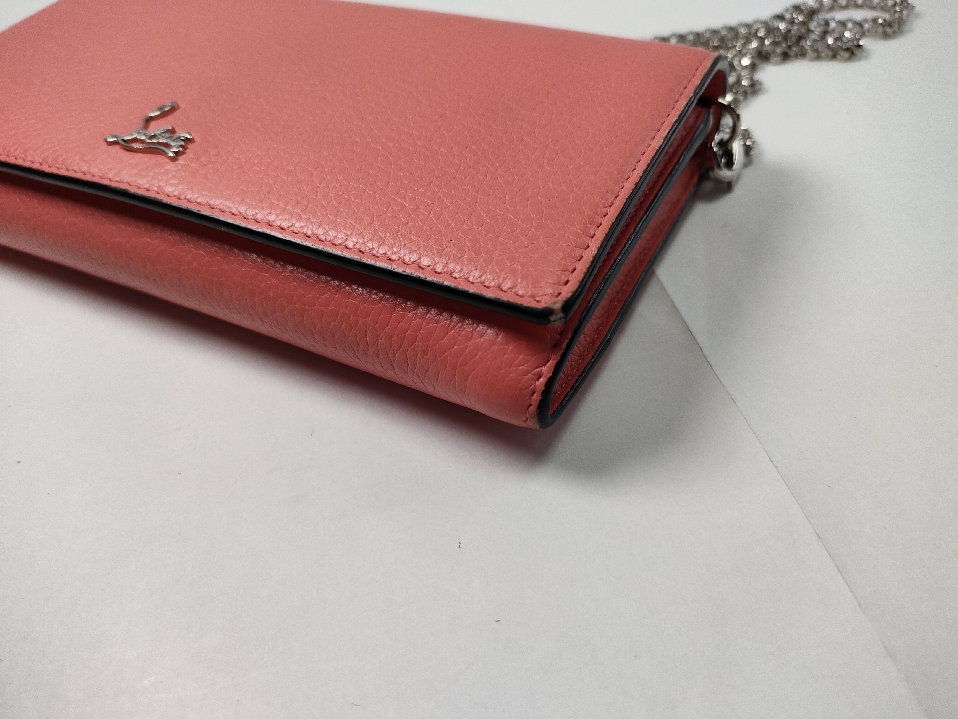 Wallet Chain Leather Pink Wallet — view 6