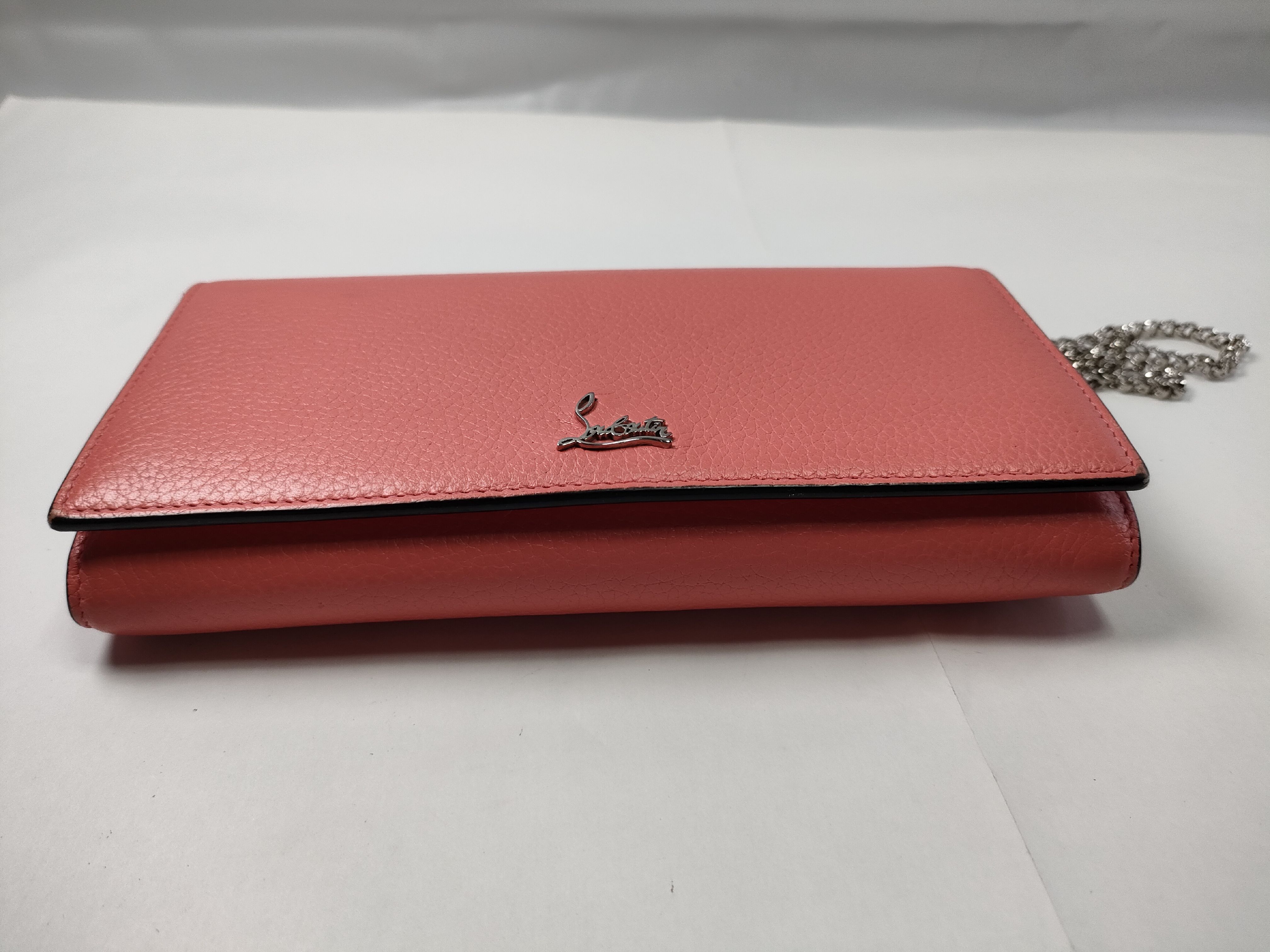 Wallet Chain Leather Pink Wallet — view 7