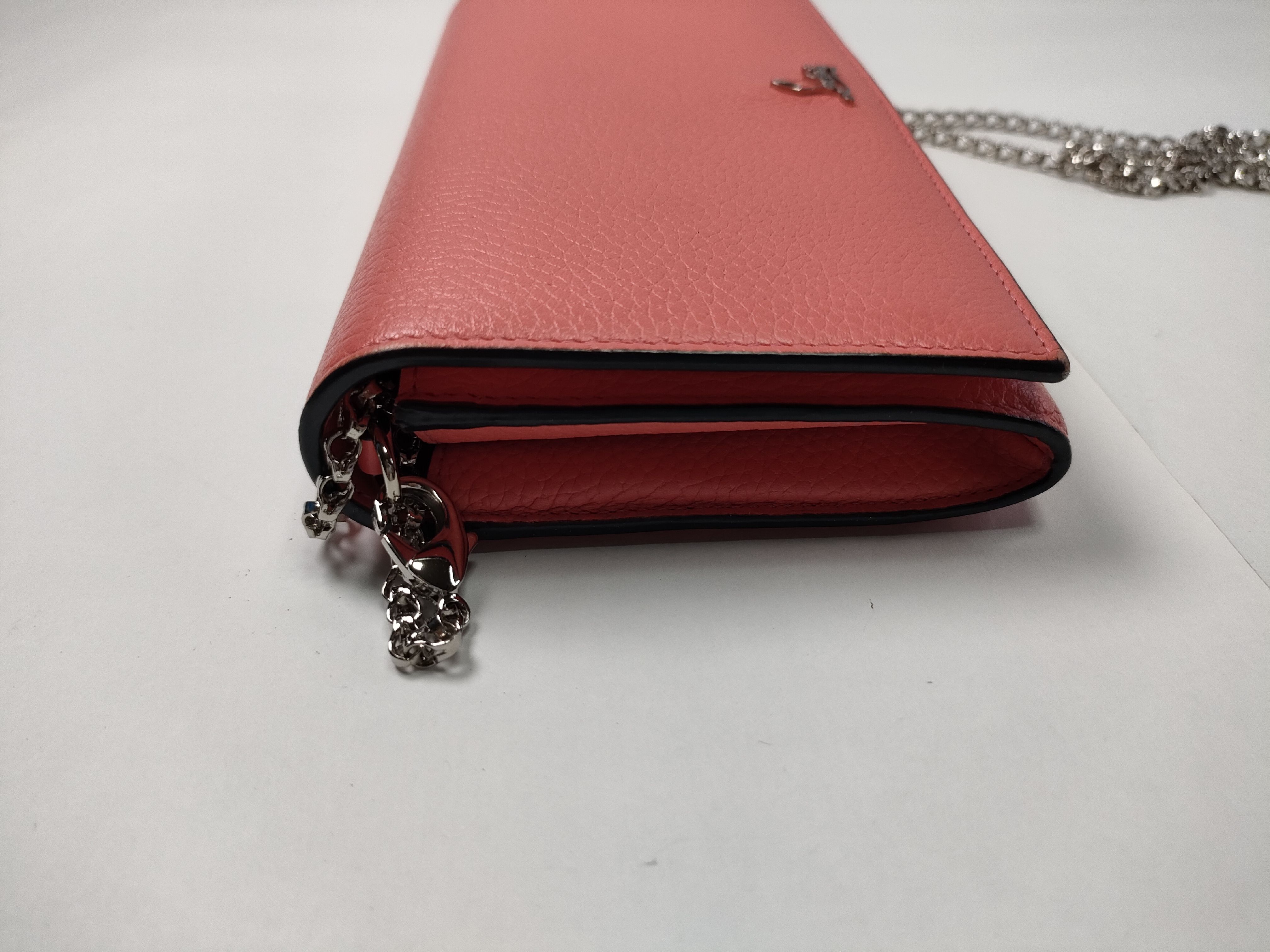 Wallet Chain Leather Pink Wallet — view 8