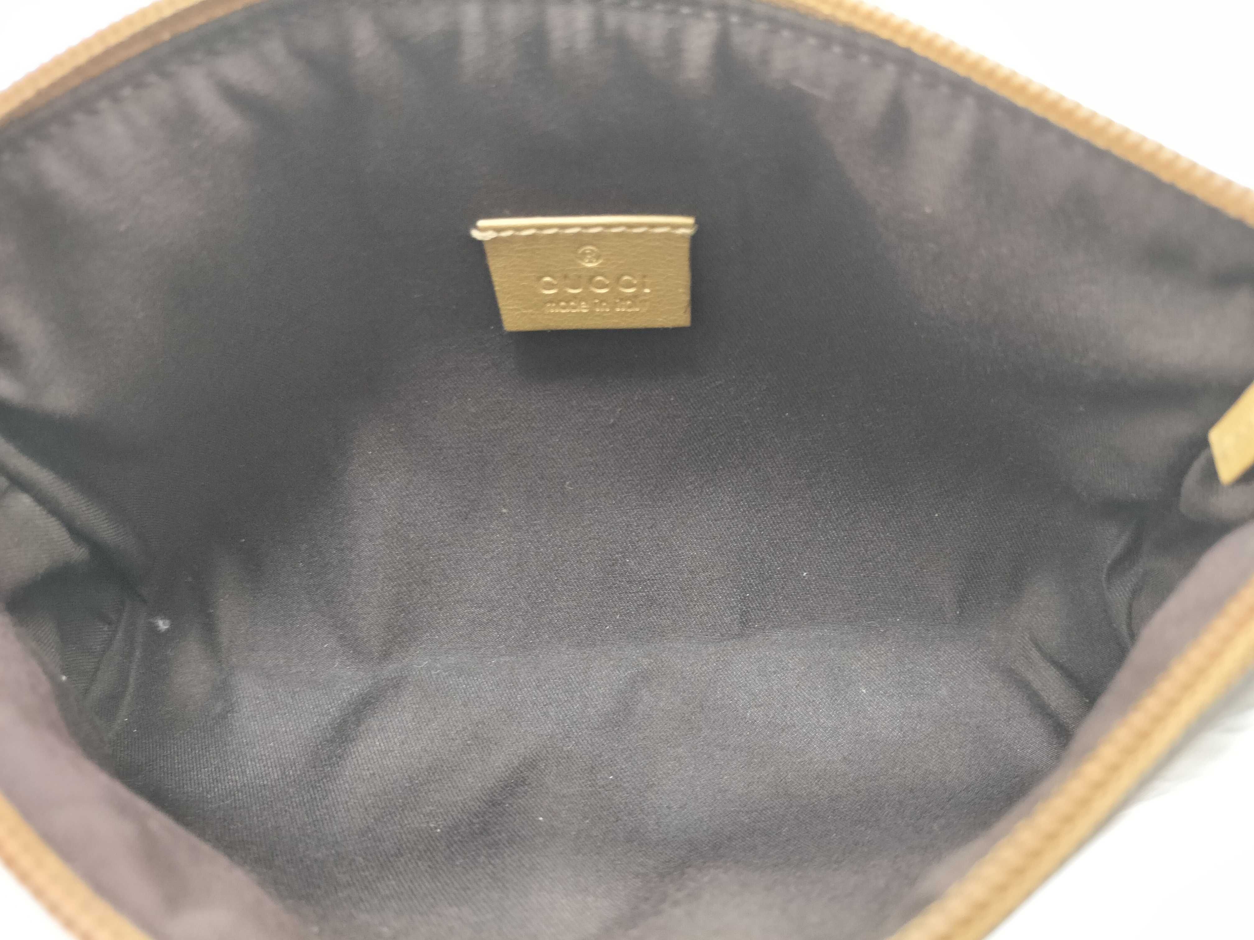 GG Crystal Gold Crystal Leather GG Monogram Mahjong Underarm Bag Shoulder Bag — view 12