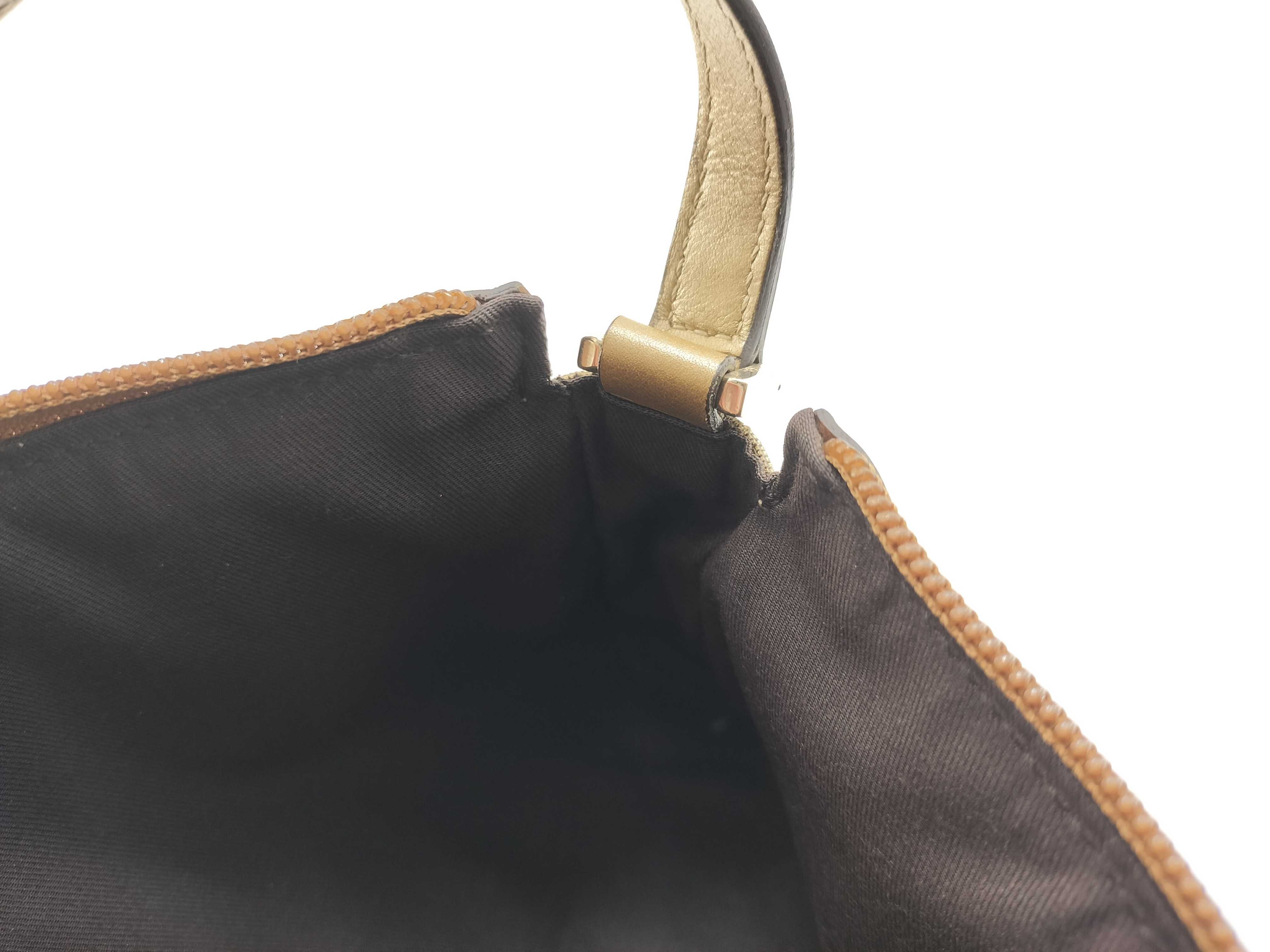 GG Crystal Gold Crystal Leather GG Monogram Mahjong Underarm Bag Shoulder Bag — view 13