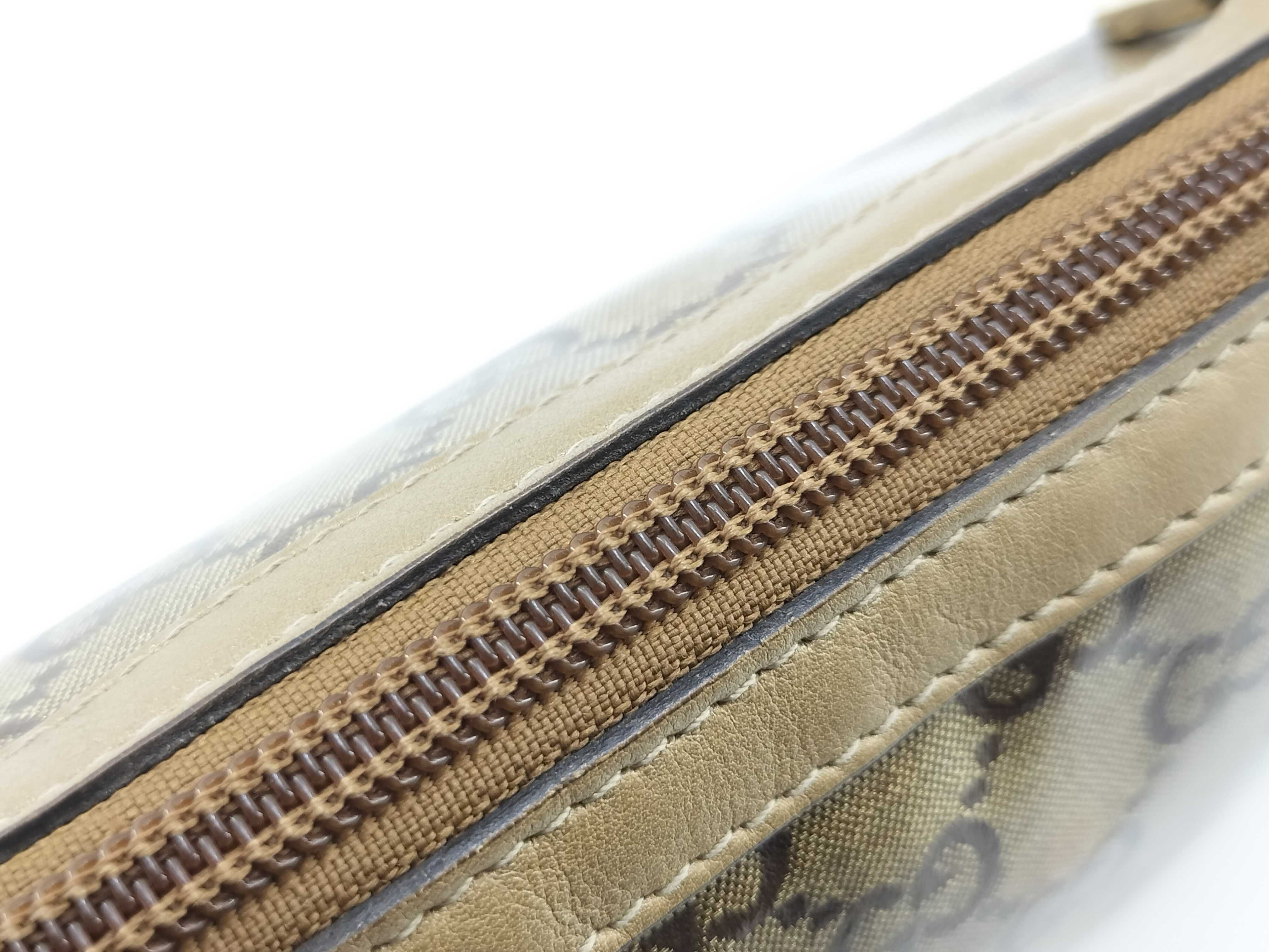 GG Crystal Gold Crystal Leather GG Monogram Mahjong Underarm Bag Shoulder Bag — view 10