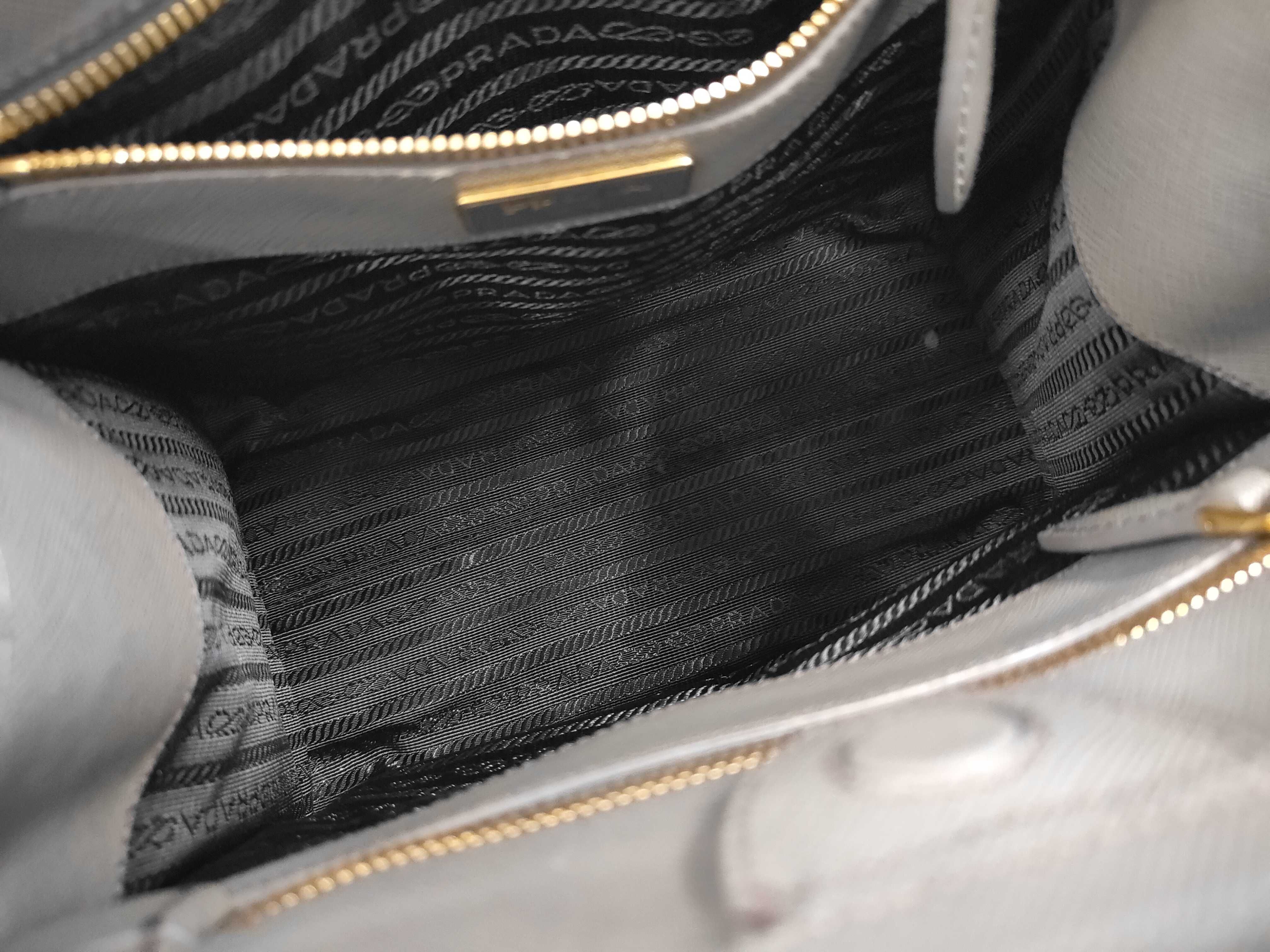 quilted nylon and leather 2-way handbag 1BA100. Accessories: dust bag, shoulder strap. — view 7