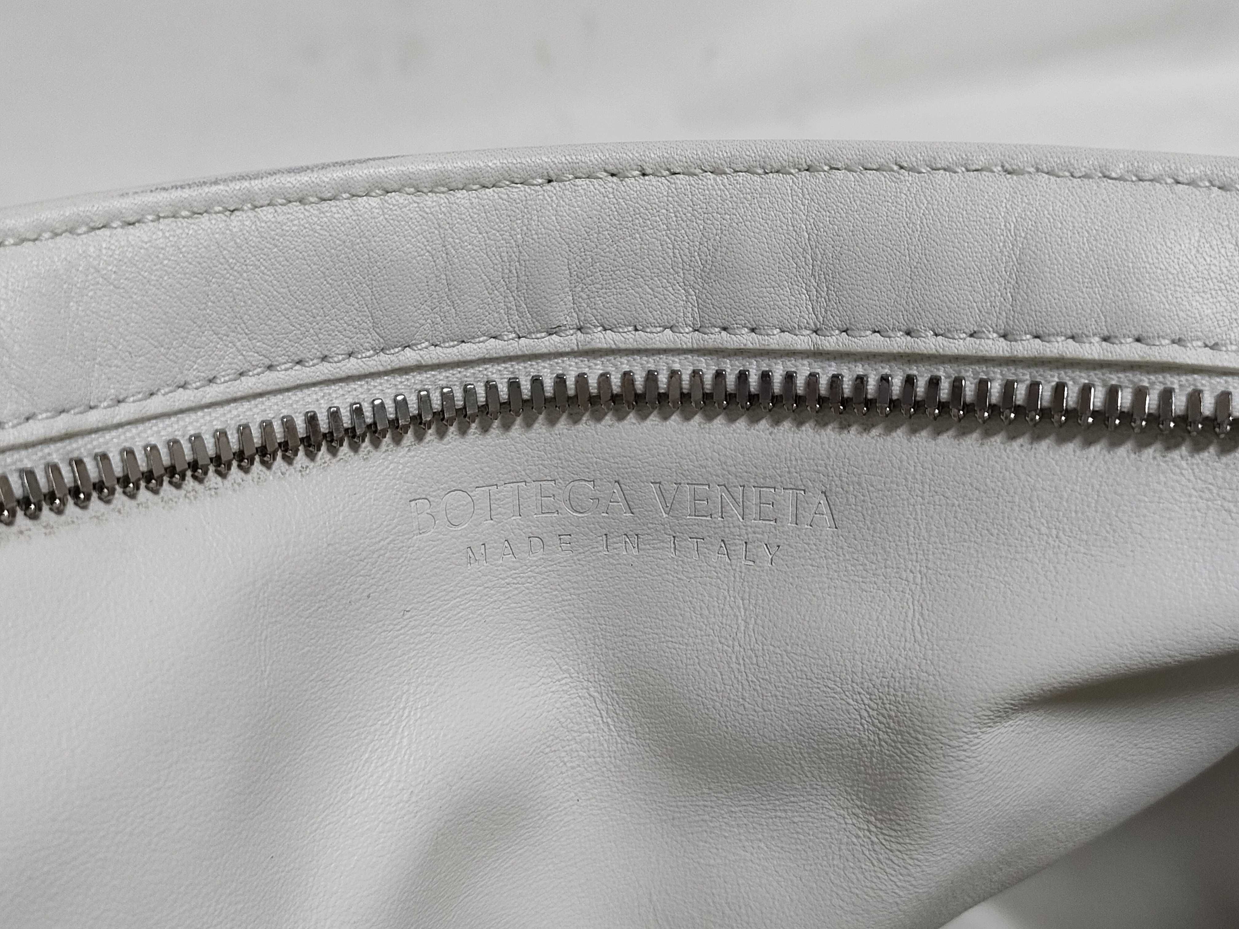 Mini The Twist Leather Handbag, White — view 11