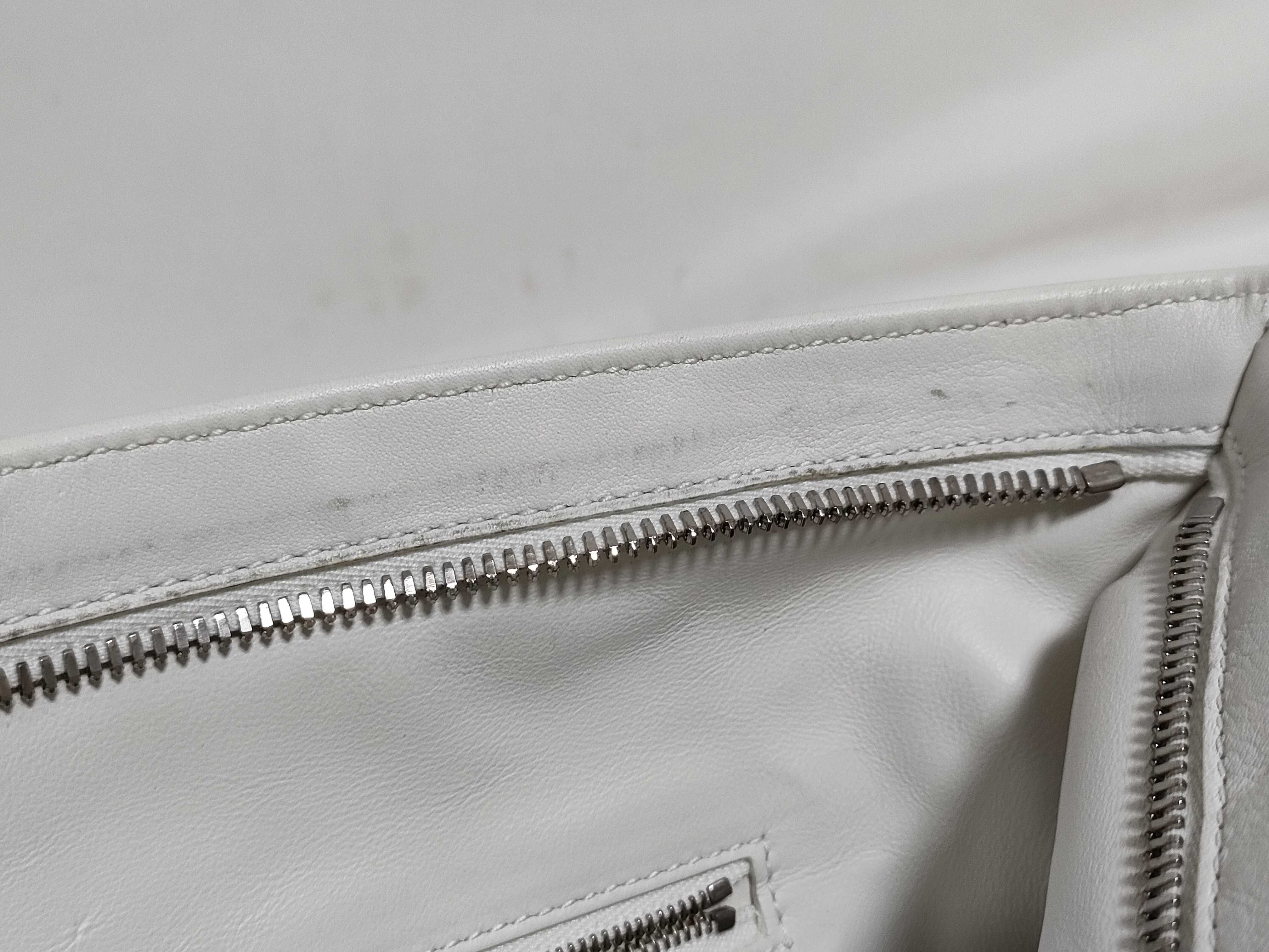 Mini The Twist Leather Handbag, White — view 10