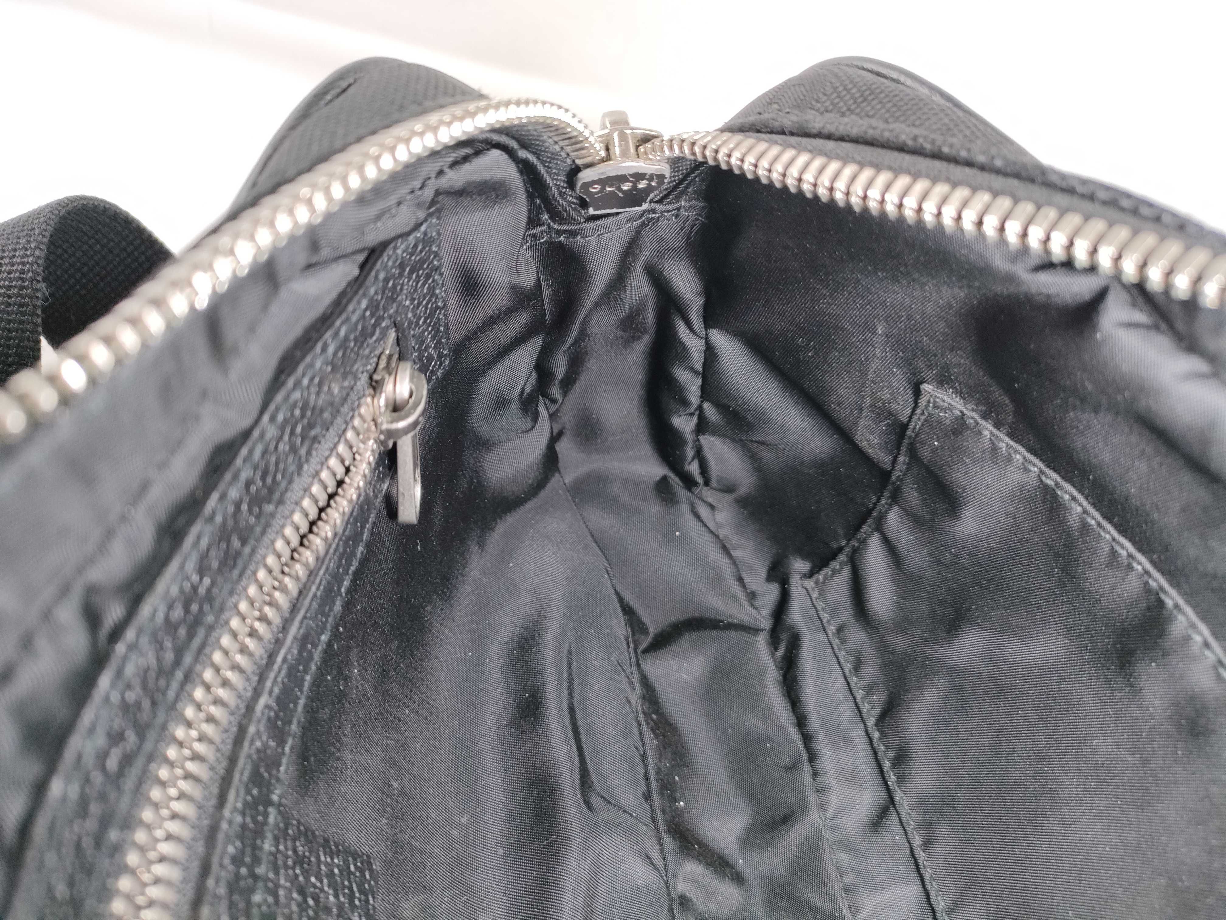 Off the Grid Nylon x Leather Body Bag, Black, 631341 (Bag) — view 11