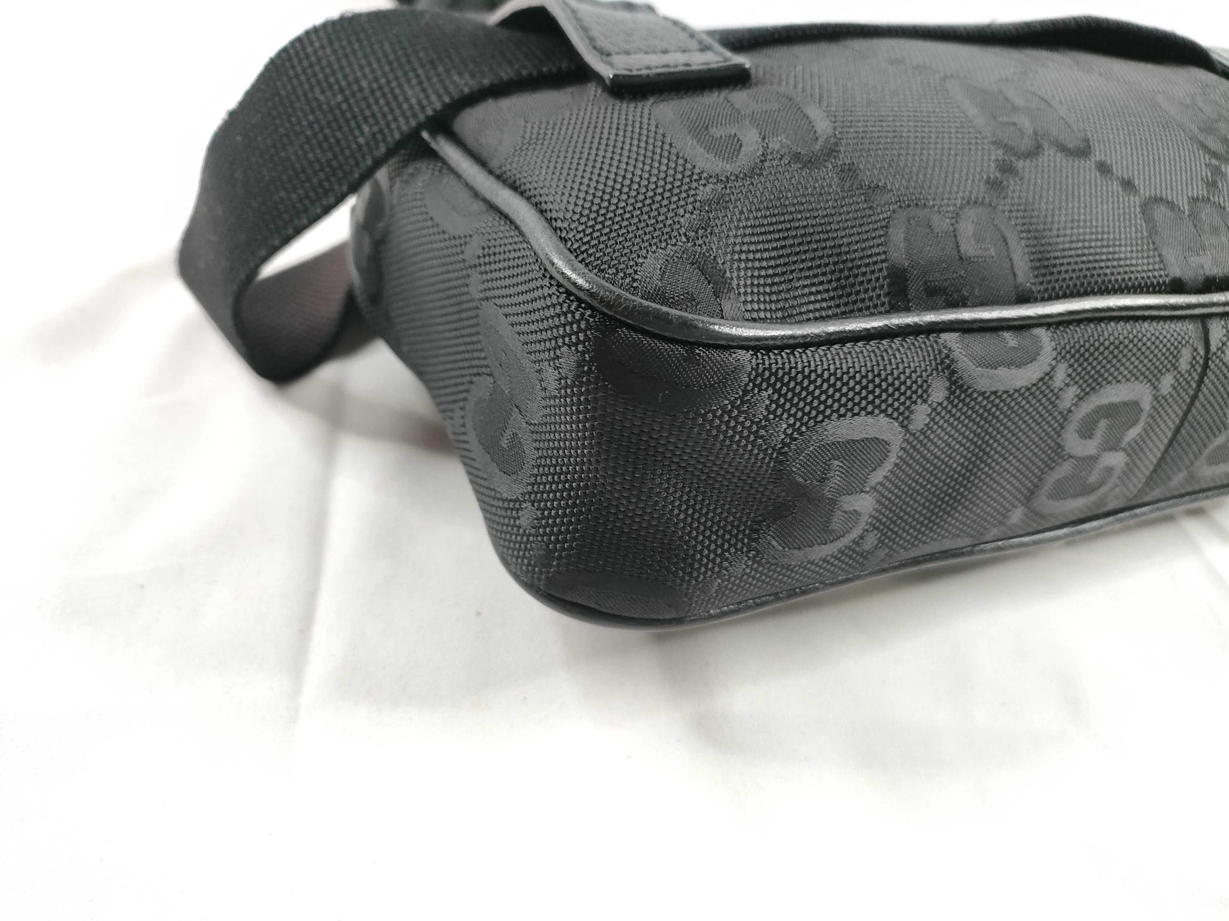 Off the Grid Nylon x Leather Body Bag, Black, 631341 (Bag) — view 3