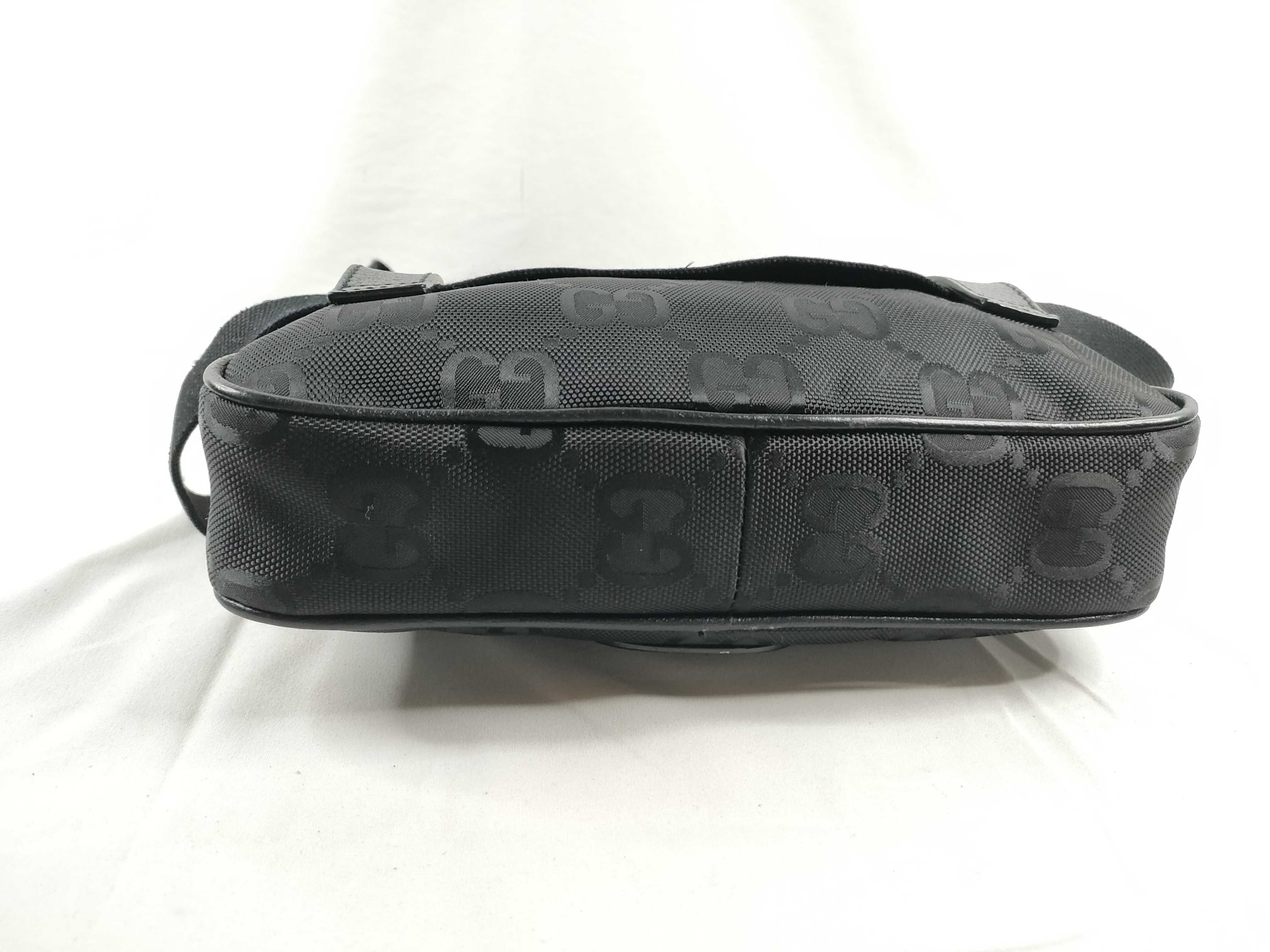 Off the Grid Nylon x Leather Body Bag, Black, 631341 (Bag) — view 4