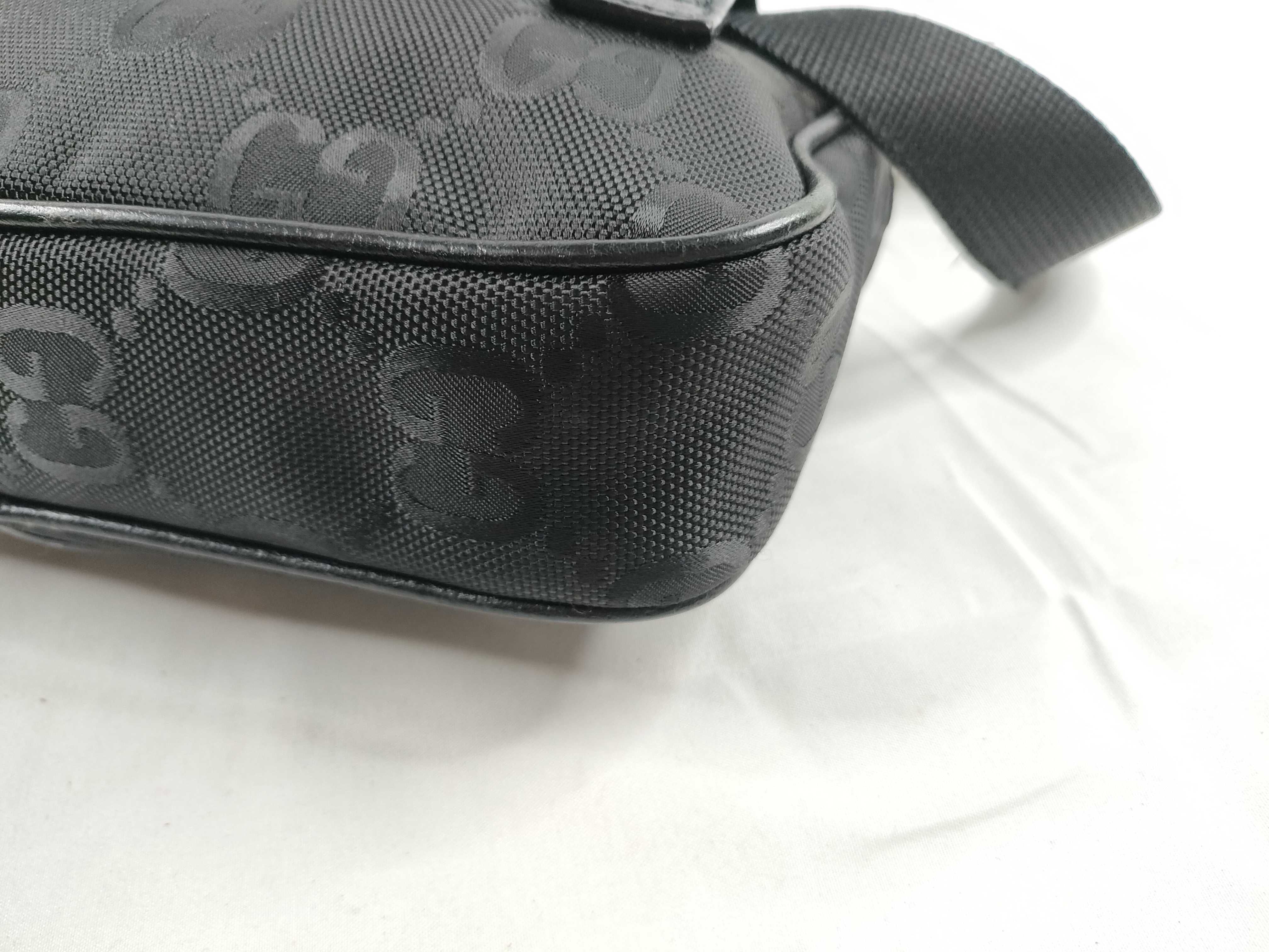 Off the Grid Nylon x Leather Body Bag, Black, 631341 (Bag) — view 5
