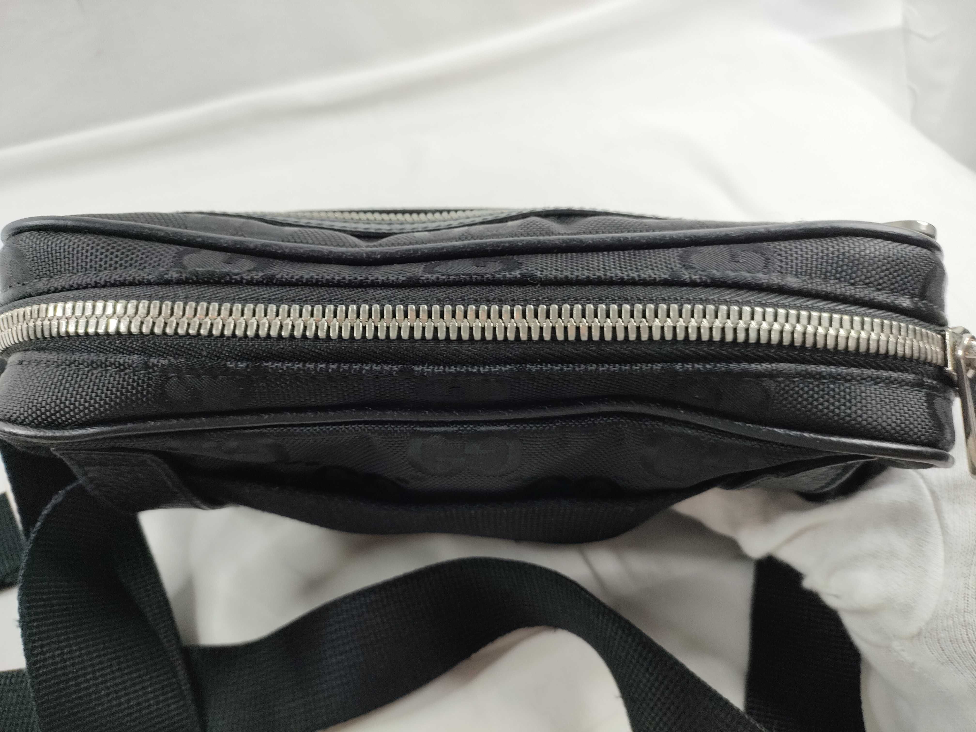 Off the Grid Nylon x Leather Body Bag, Black, 631341 (Bag) — view 9