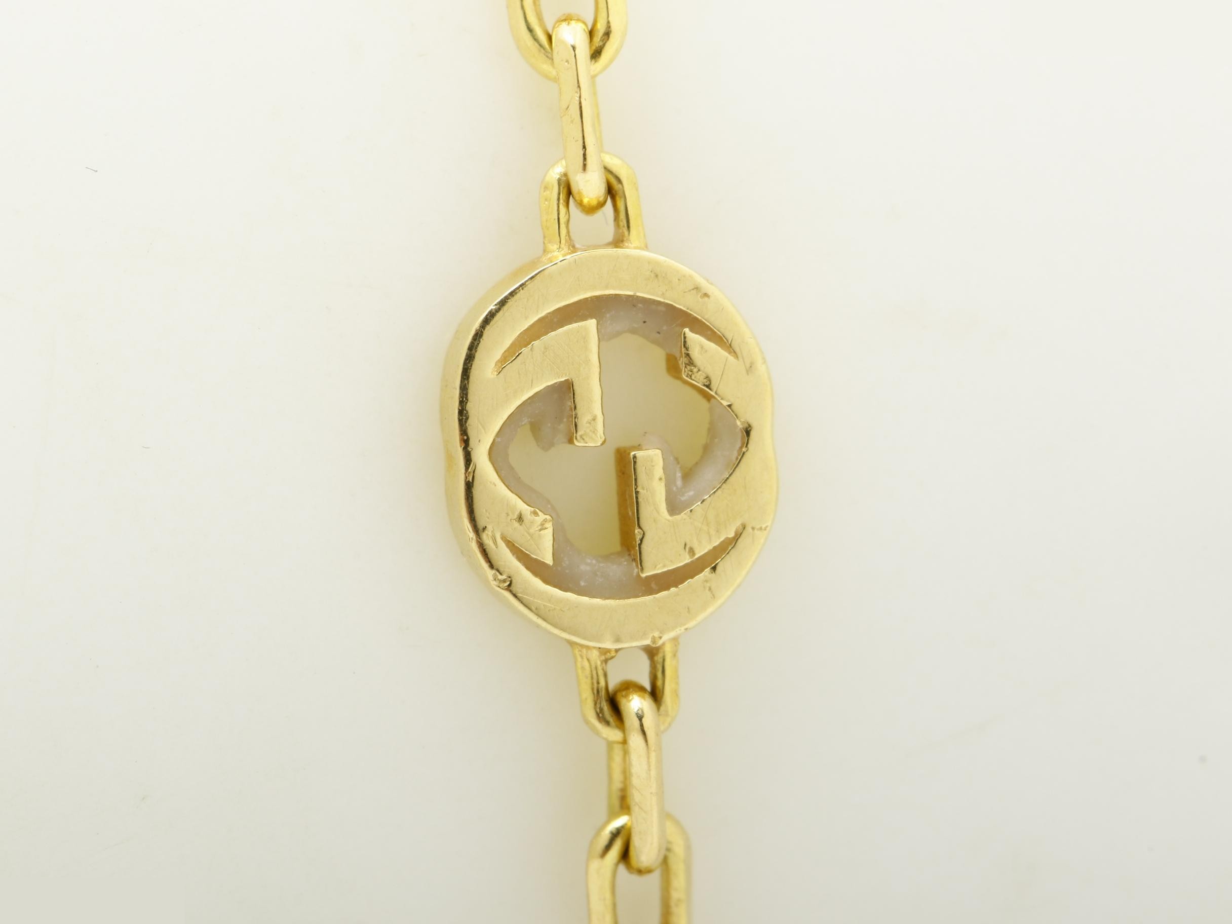 Interlocking 750YG Bracelet, 4.4g, #16 — view 2