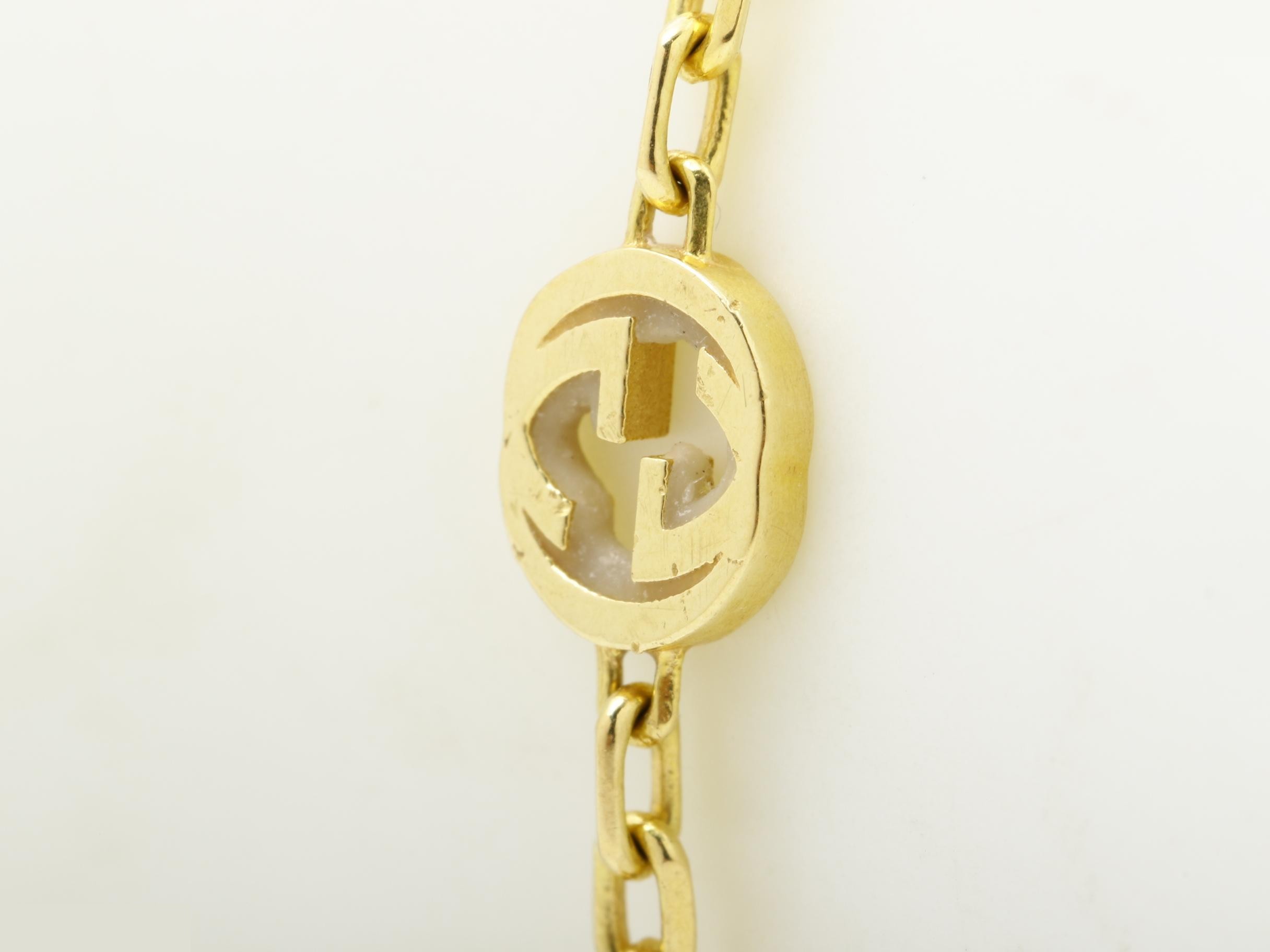 Interlocking 750YG Bracelet, 4.4g, #16 — view 3