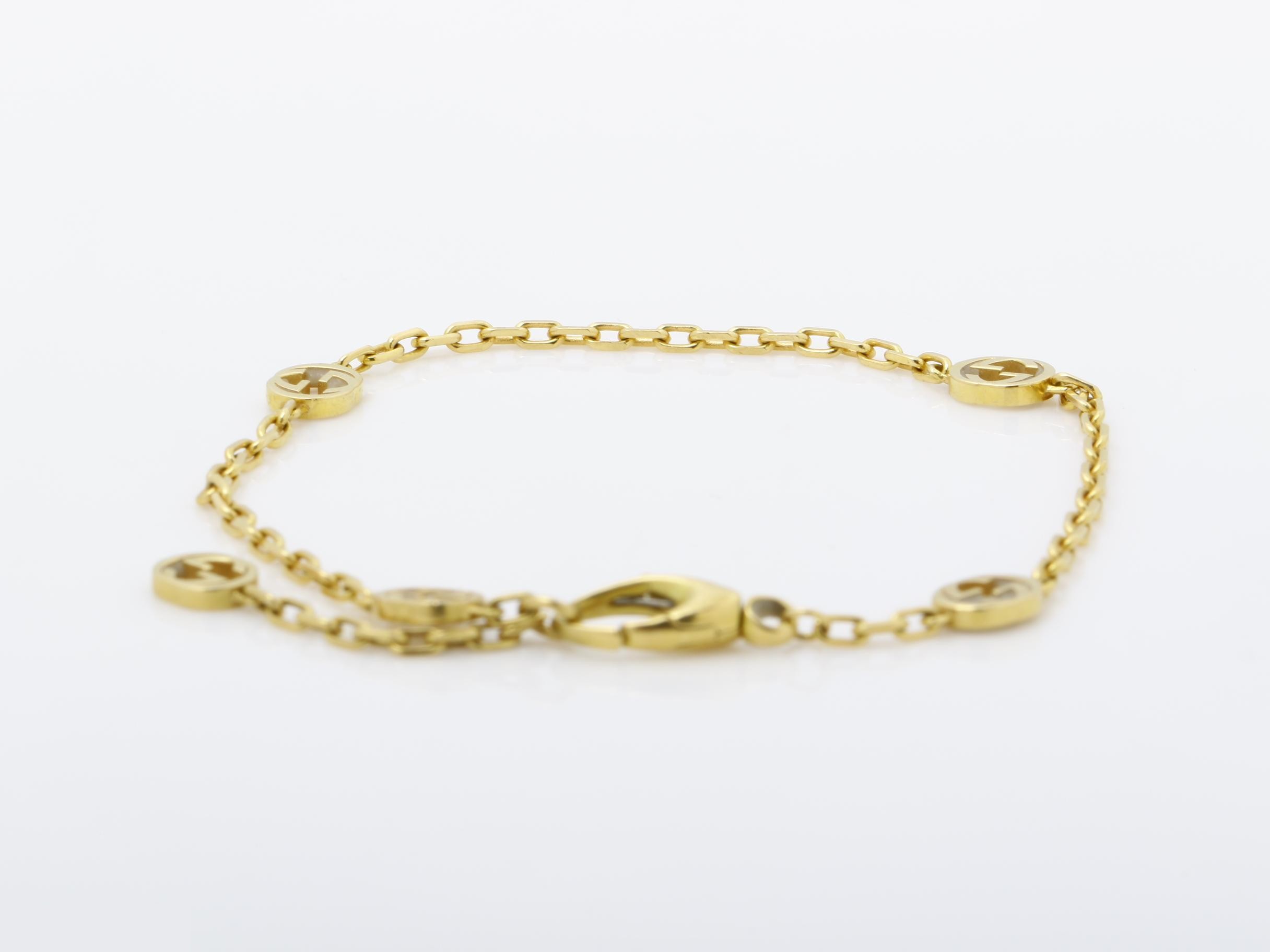 Interlocking 750YG Bracelet, 4.4g, #16 — view 4
