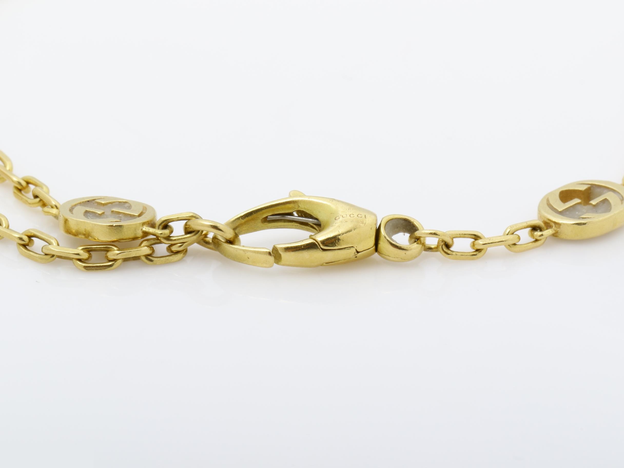 Interlocking 750YG Bracelet, 4.4g, #16 — view 5