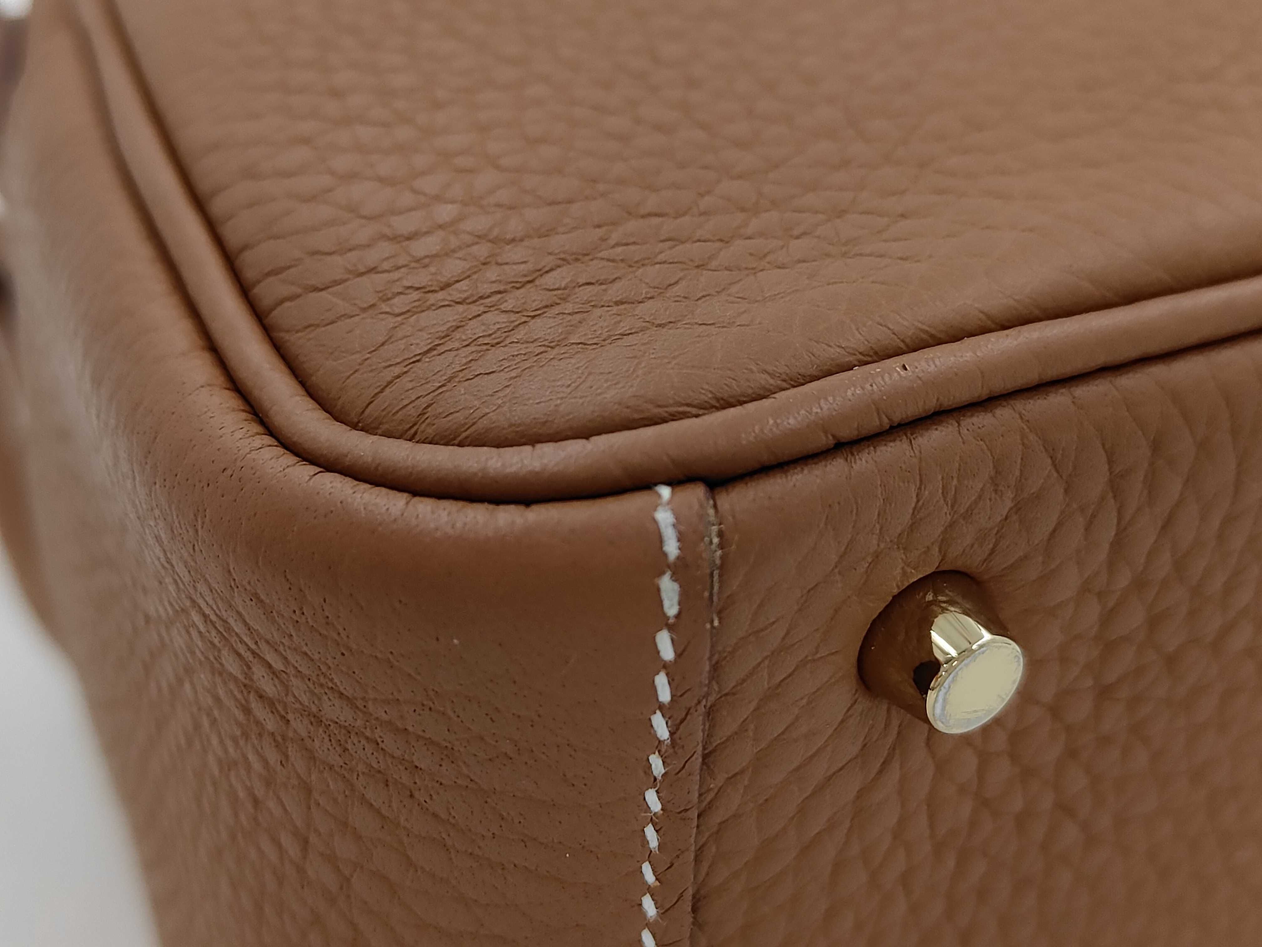 Lindy Mini G stamp Taurillon leather gold hardware handbag — view 4
