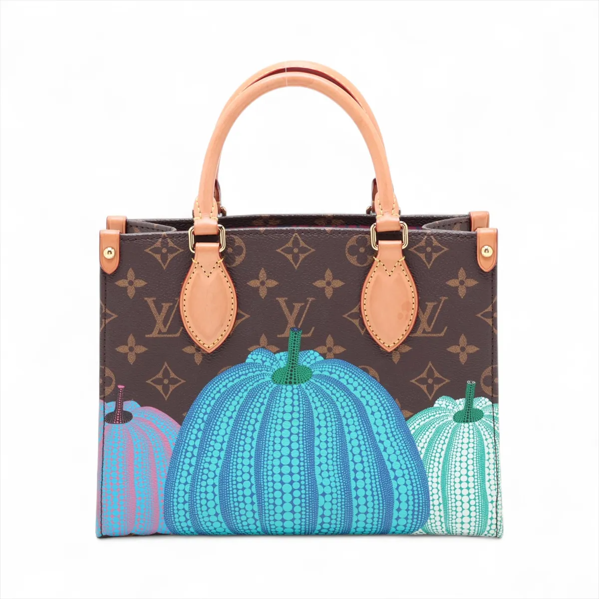 x Yayoi Kusama Monogram Pumpkin OnTheGo PM M46467 Brown — view 2