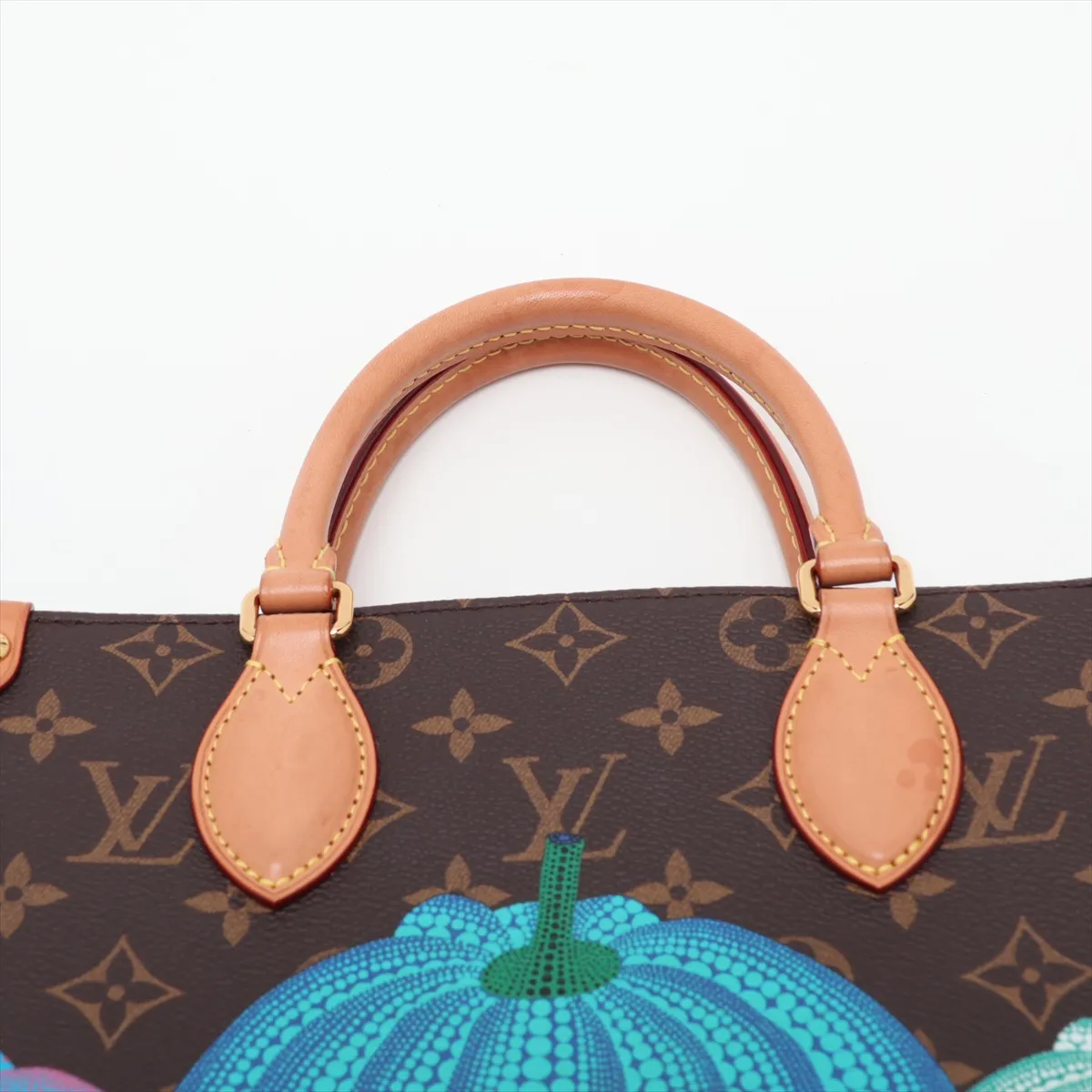 x Yayoi Kusama Monogram Pumpkin OnTheGo PM M46467 Brown — view 6