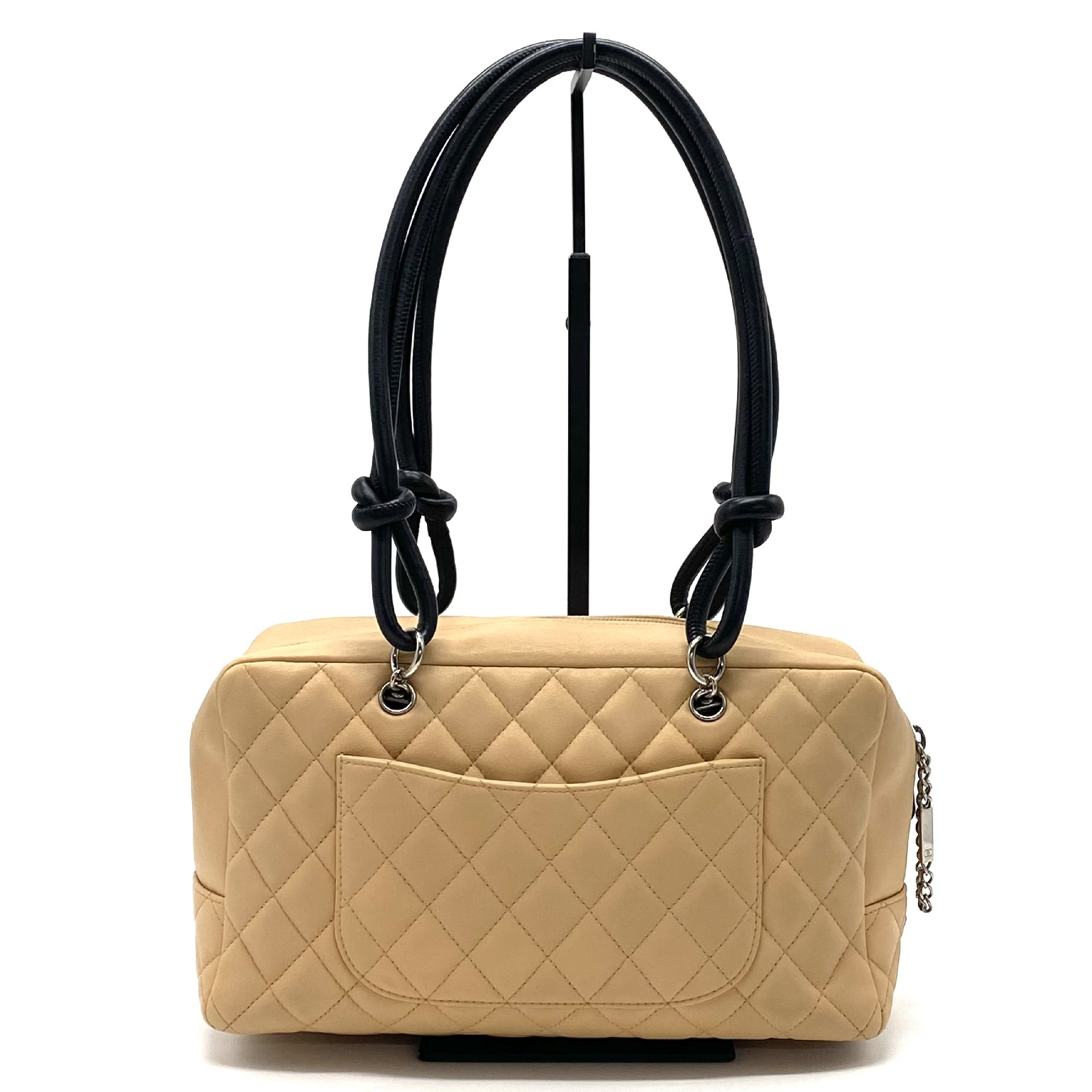 Matelassé Coco Mark Cambon Leather Tote Bag — view 2