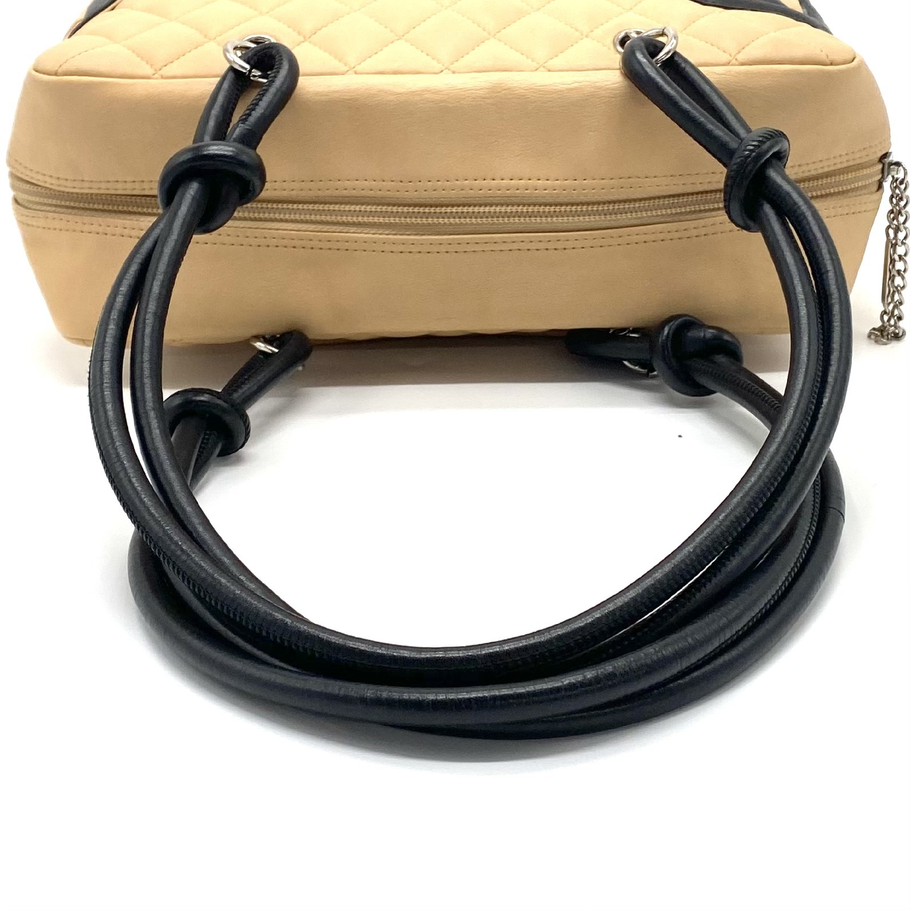Matelassé Coco Mark Cambon Leather Tote Bag — view 5