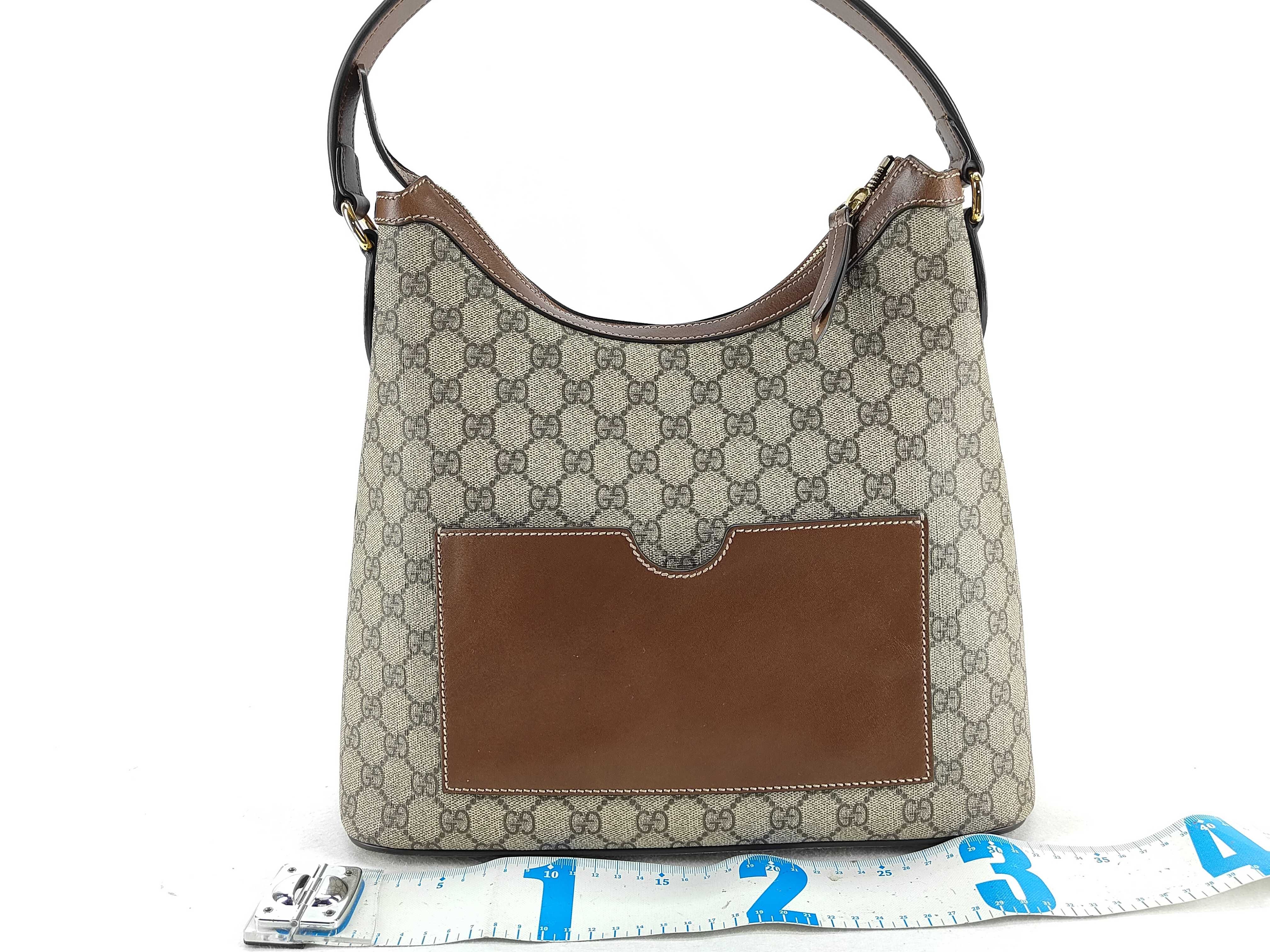 GG Supreme Hobo PVC x Leather Shoulder Bag, Beige, 414930 (Shoulder Bag) — view 2