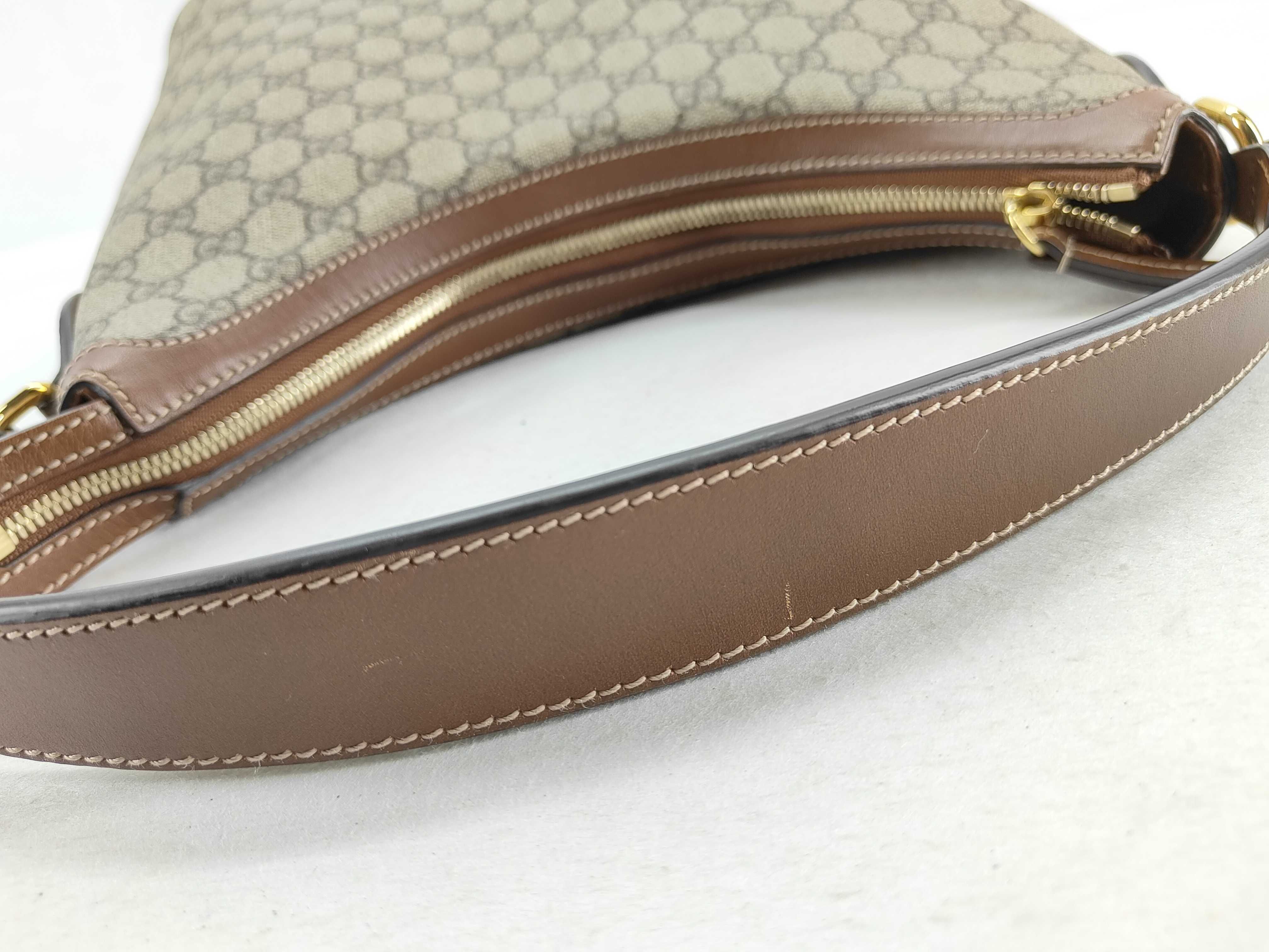 GG Supreme Hobo PVC x Leather Shoulder Bag, Beige, 414930 (Shoulder Bag) — view 5