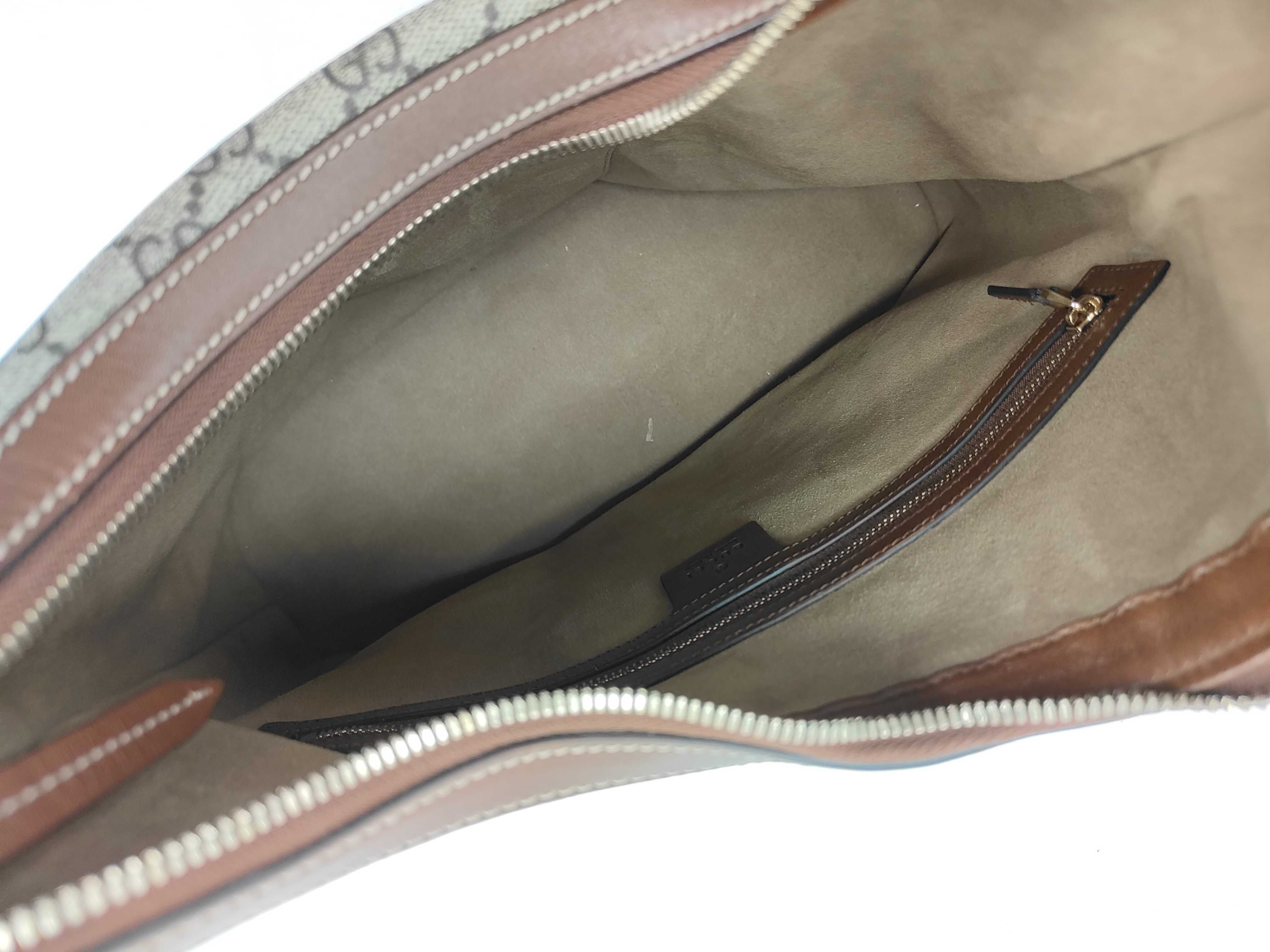 GG Supreme Hobo PVC x Leather Shoulder Bag, Beige, 414930 (Shoulder Bag) — view 10
