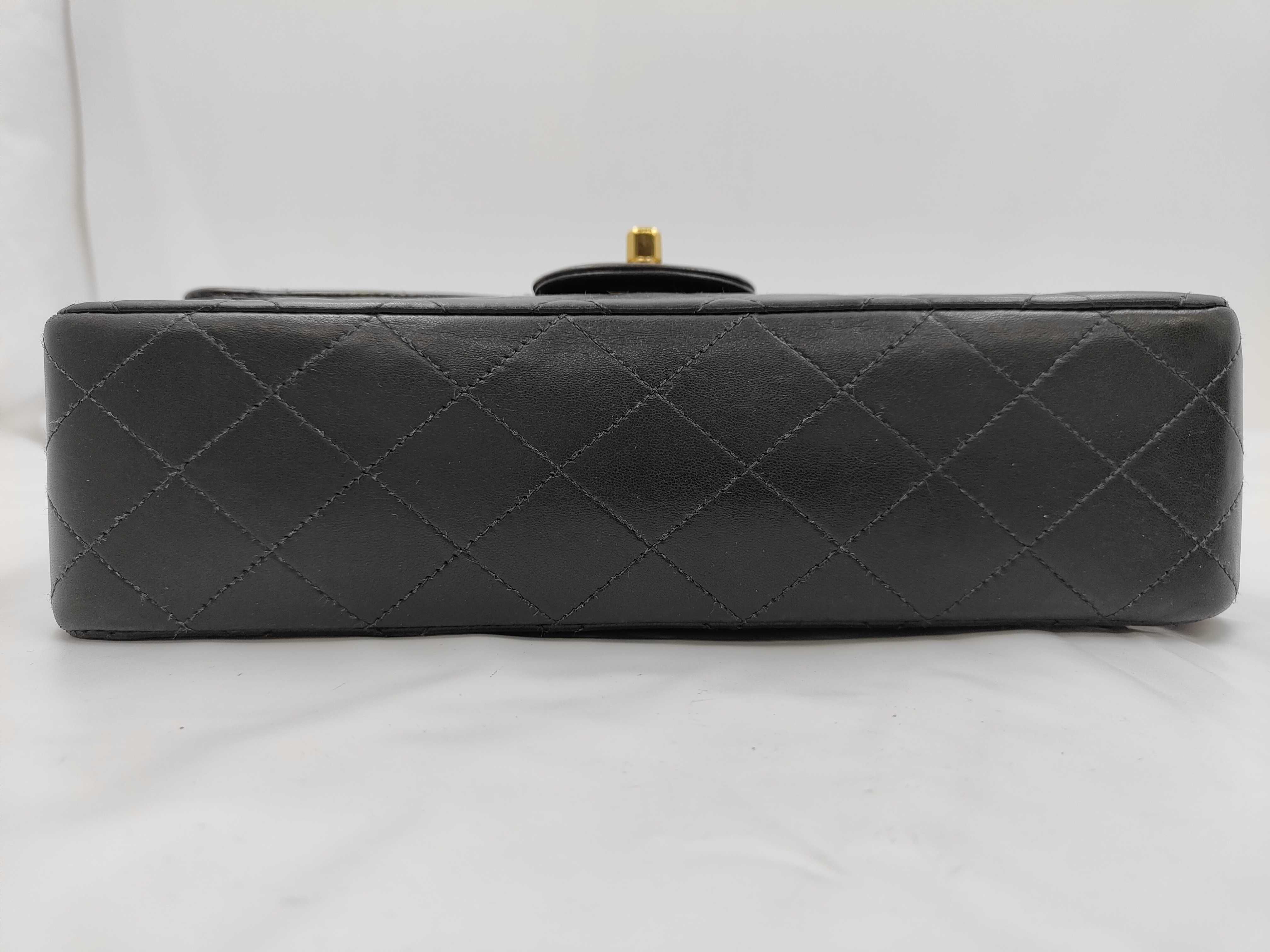 Matelassé Double Flap Black Shoulder Bag — view 7
