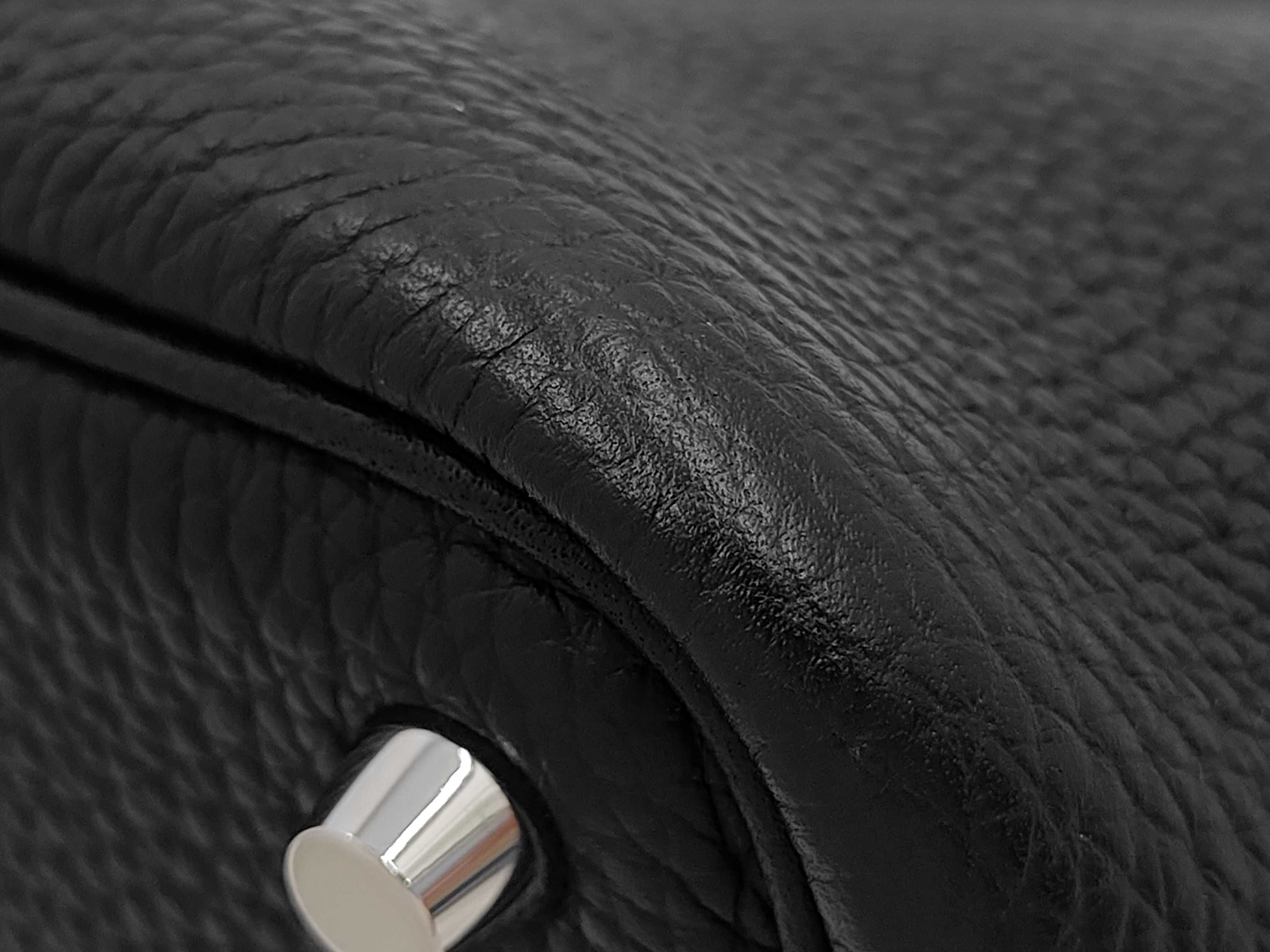 Picotin Lock PM Black with Silver Hardware, B Stamp Handbag — view 5