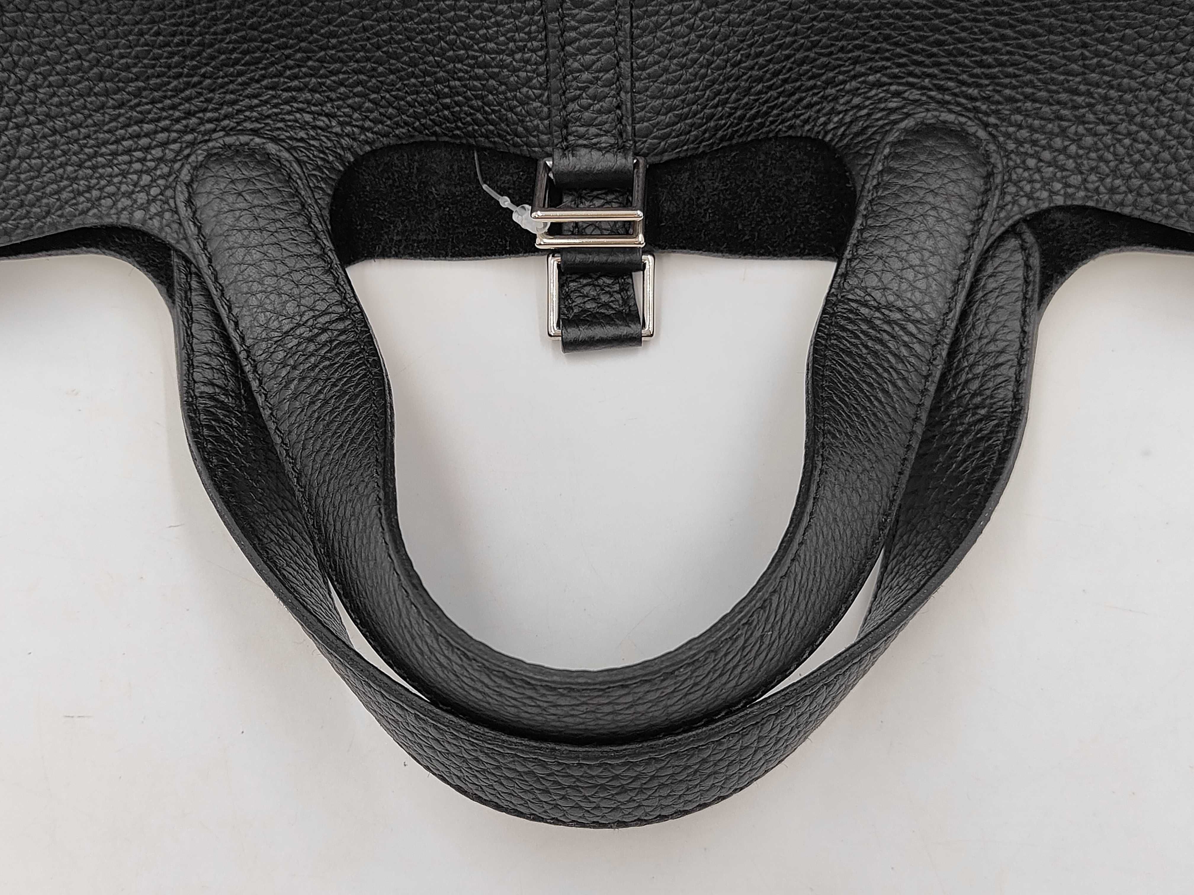 Picotin Lock PM Black with Silver Hardware, B Stamp Handbag — view 6